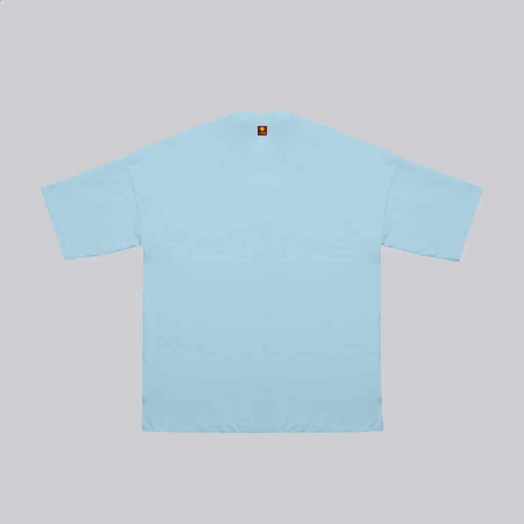 Camiseta BLOCK azul sobre azul  (Regular fit) - miniatura 6