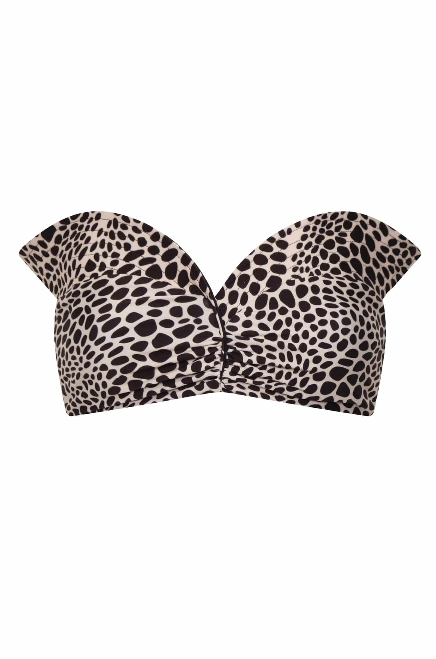 Victoria Top / Ivory & Black Animal Print - miniatura 2