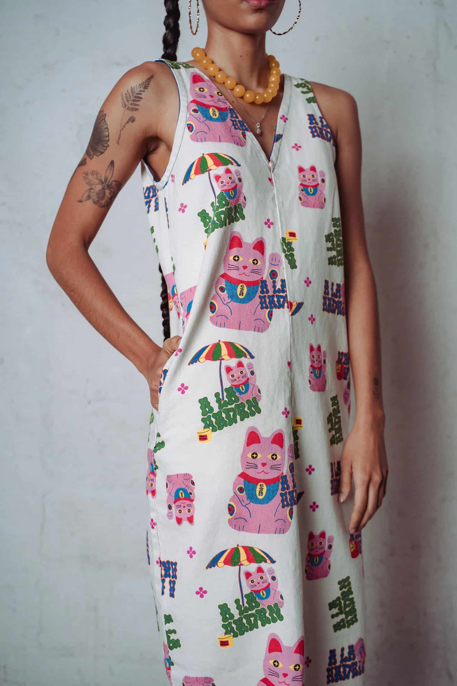 Vestido Willy Gato de la Suerte - miniatura 3