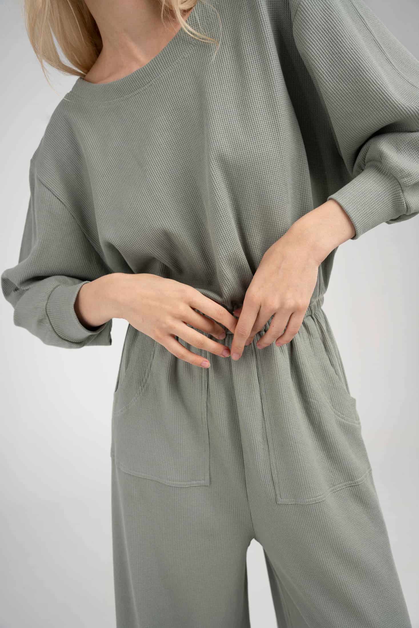Organic Waffle Jumpsuit - miniatura 4
