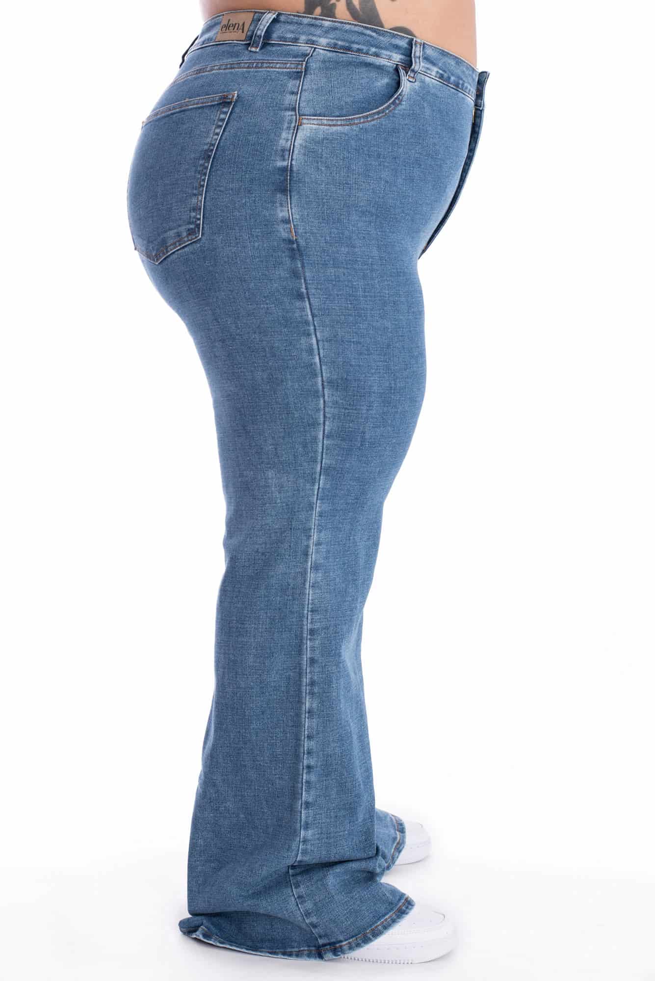 Jean Flare Azul Medio 387 - miniatura 4