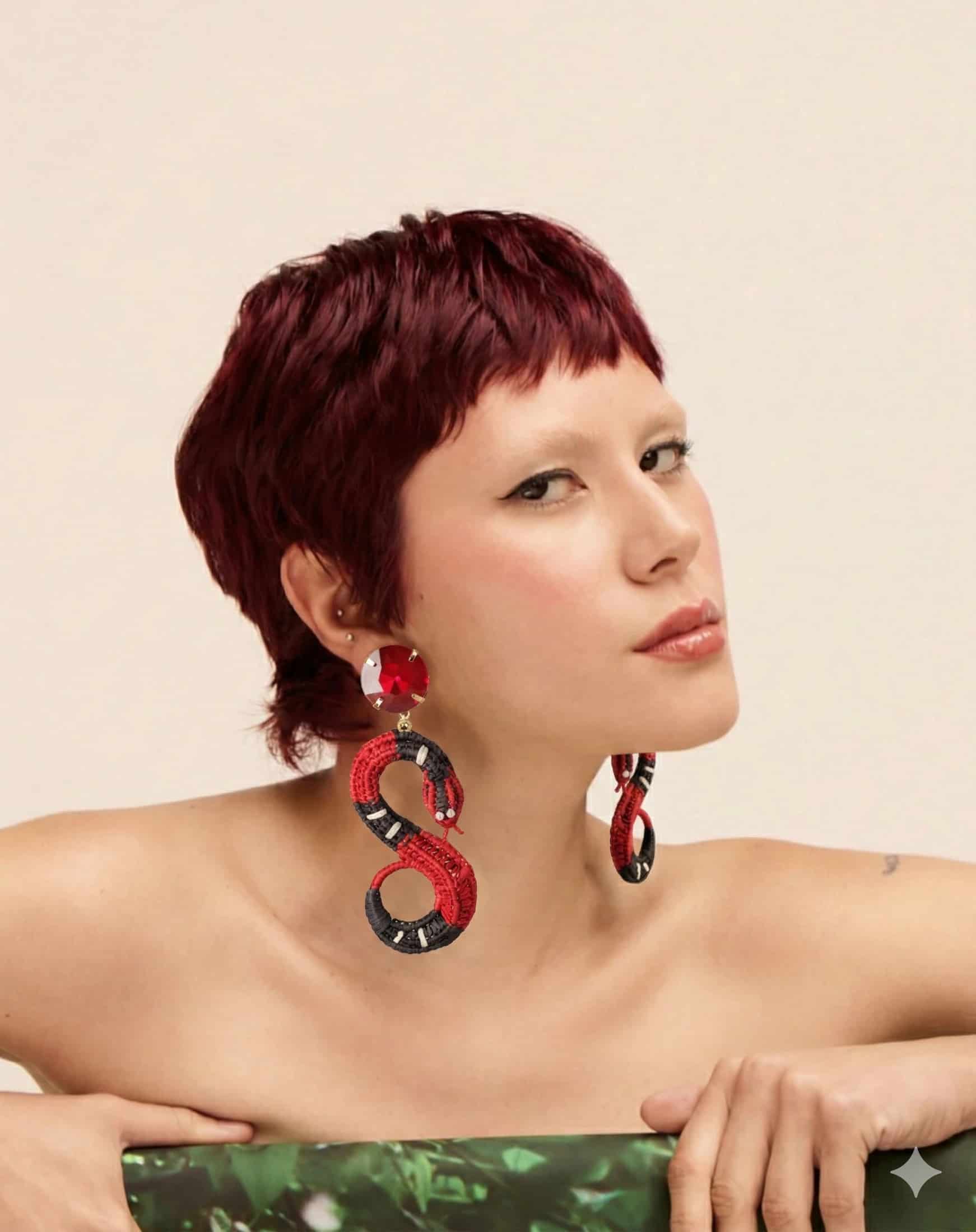 CORAL EARRINGS - miniatura 2