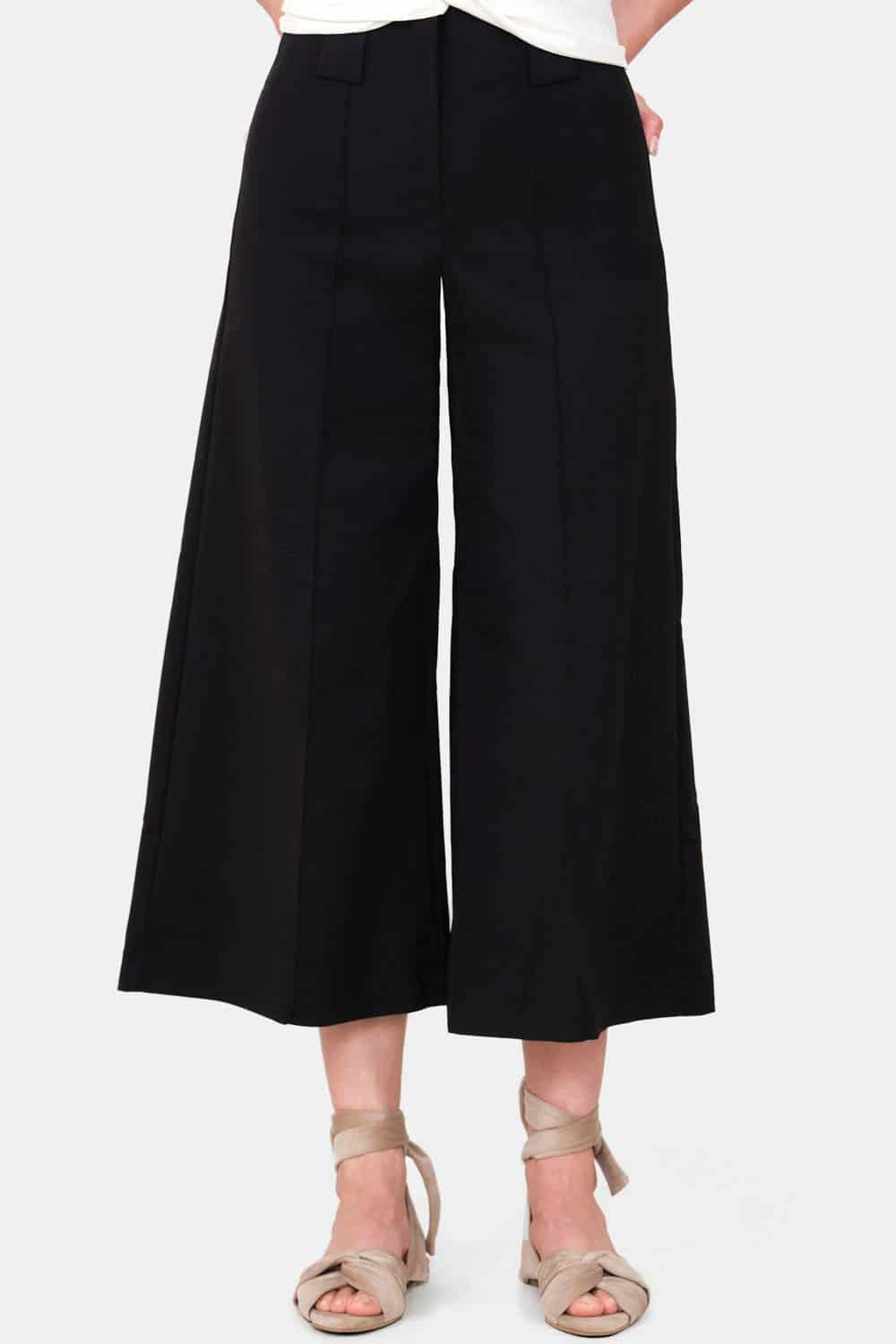 Pantalón paulette culotte negro - miniatura 1