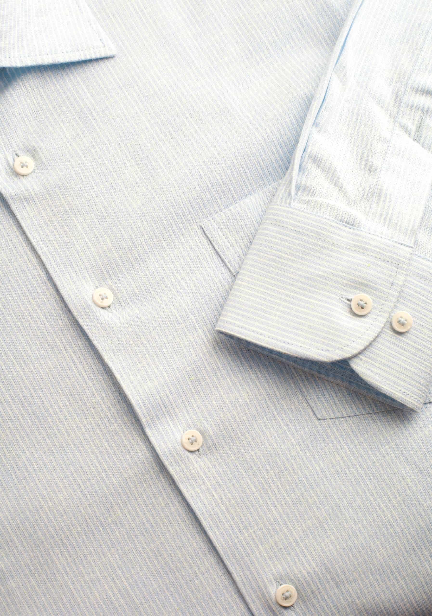 Camisa H CI Jamaica Rayas Delg Azul Claro - miniatura 6