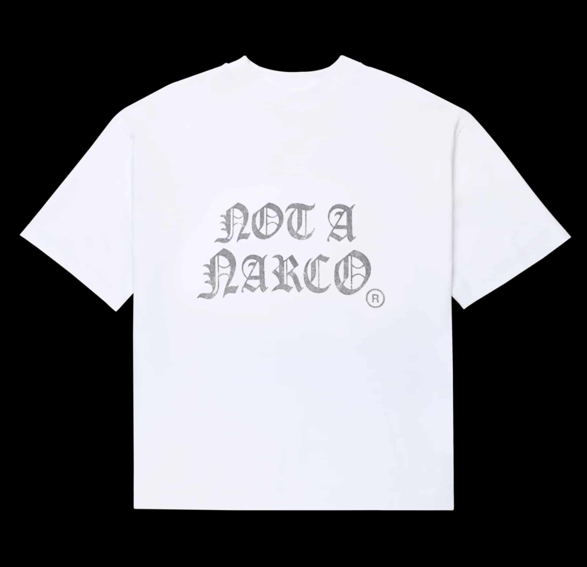 NOT A NARCO WHITE T-SHIRT - miniatura 5
