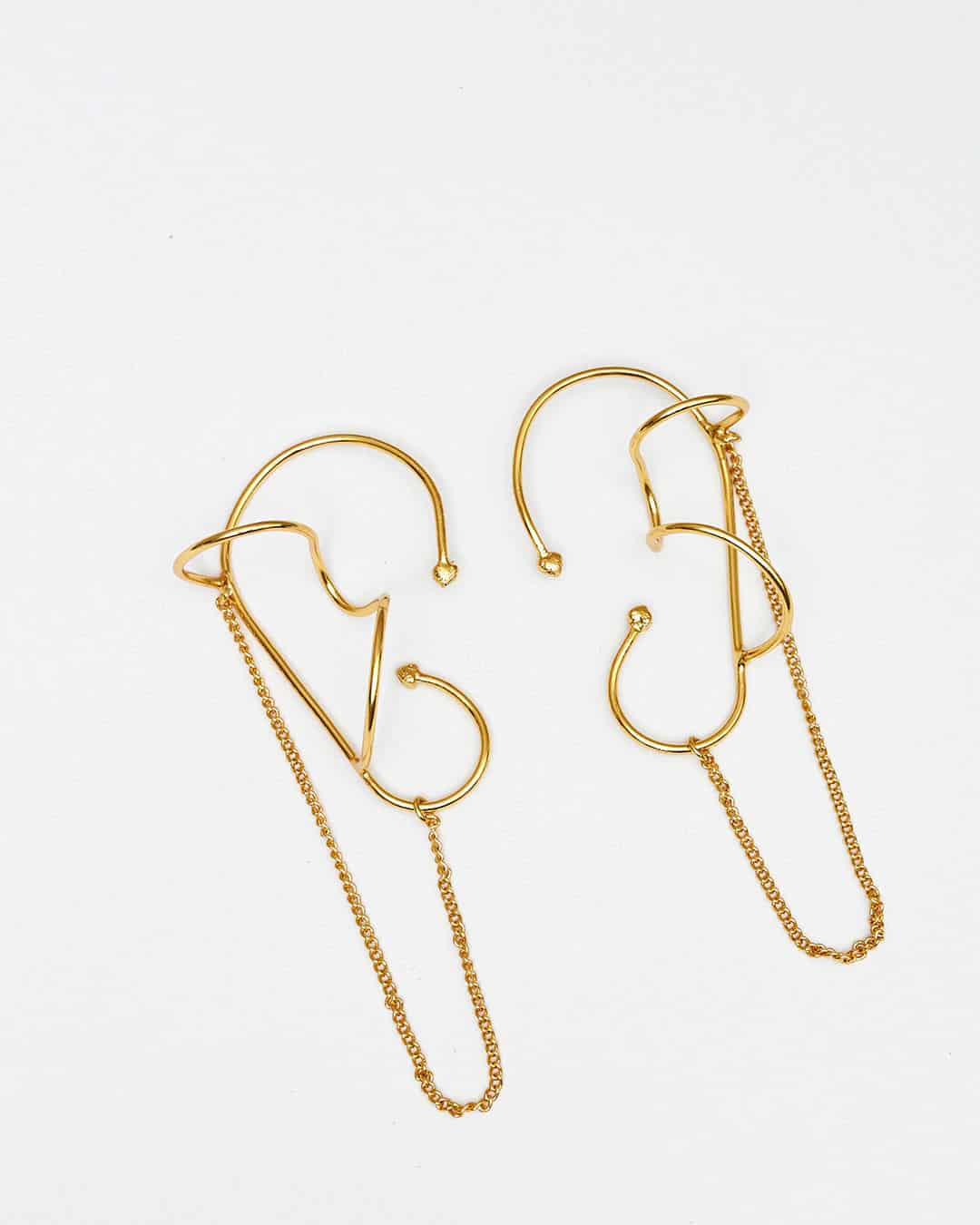 Looped Chain Earcuff - miniatura 1