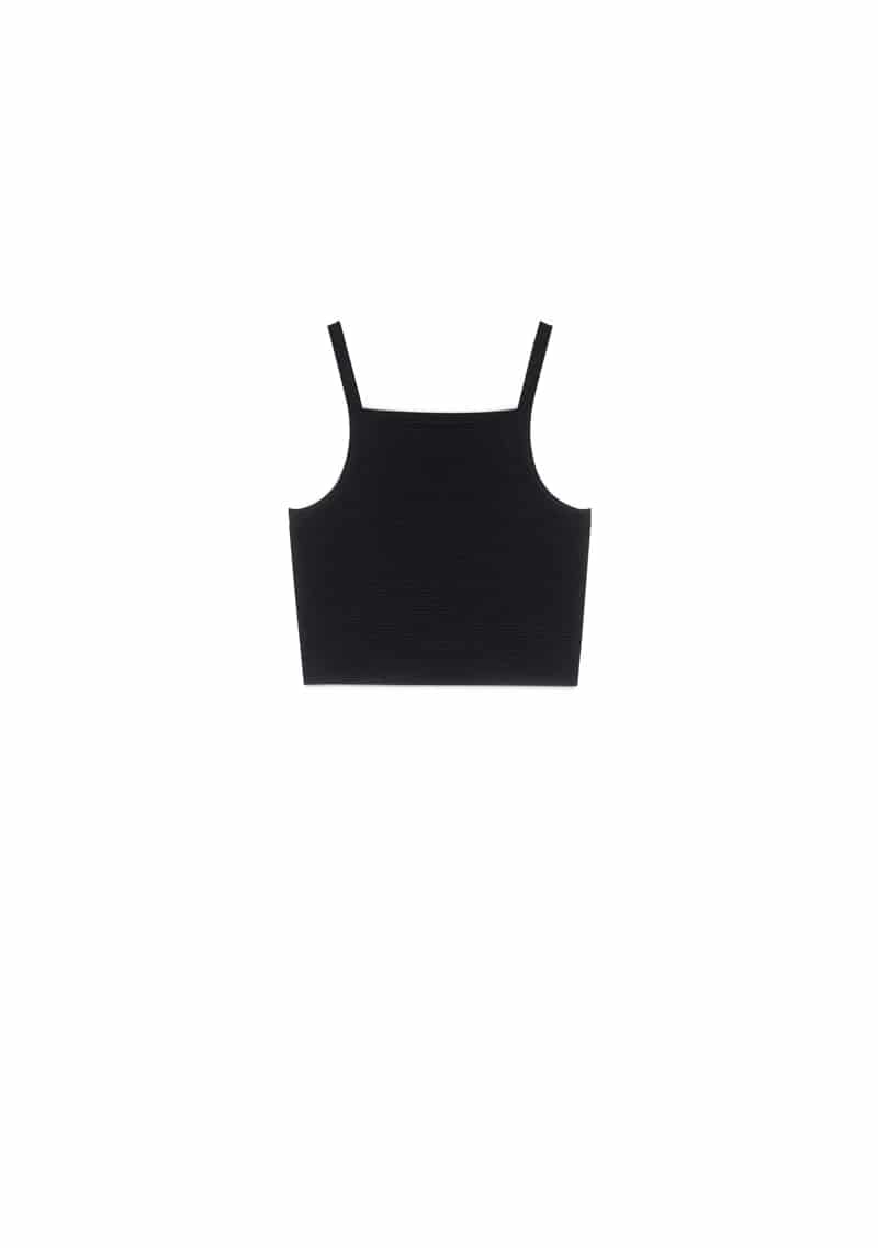 Monclair black crop top - miniatura 1