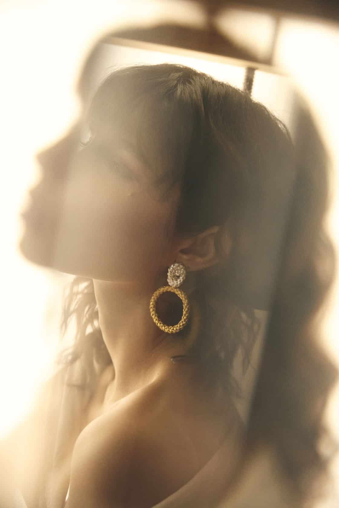 NORFOLK KNOT AND CIRCLE EARRINGS BICOLOR - miniatura 2