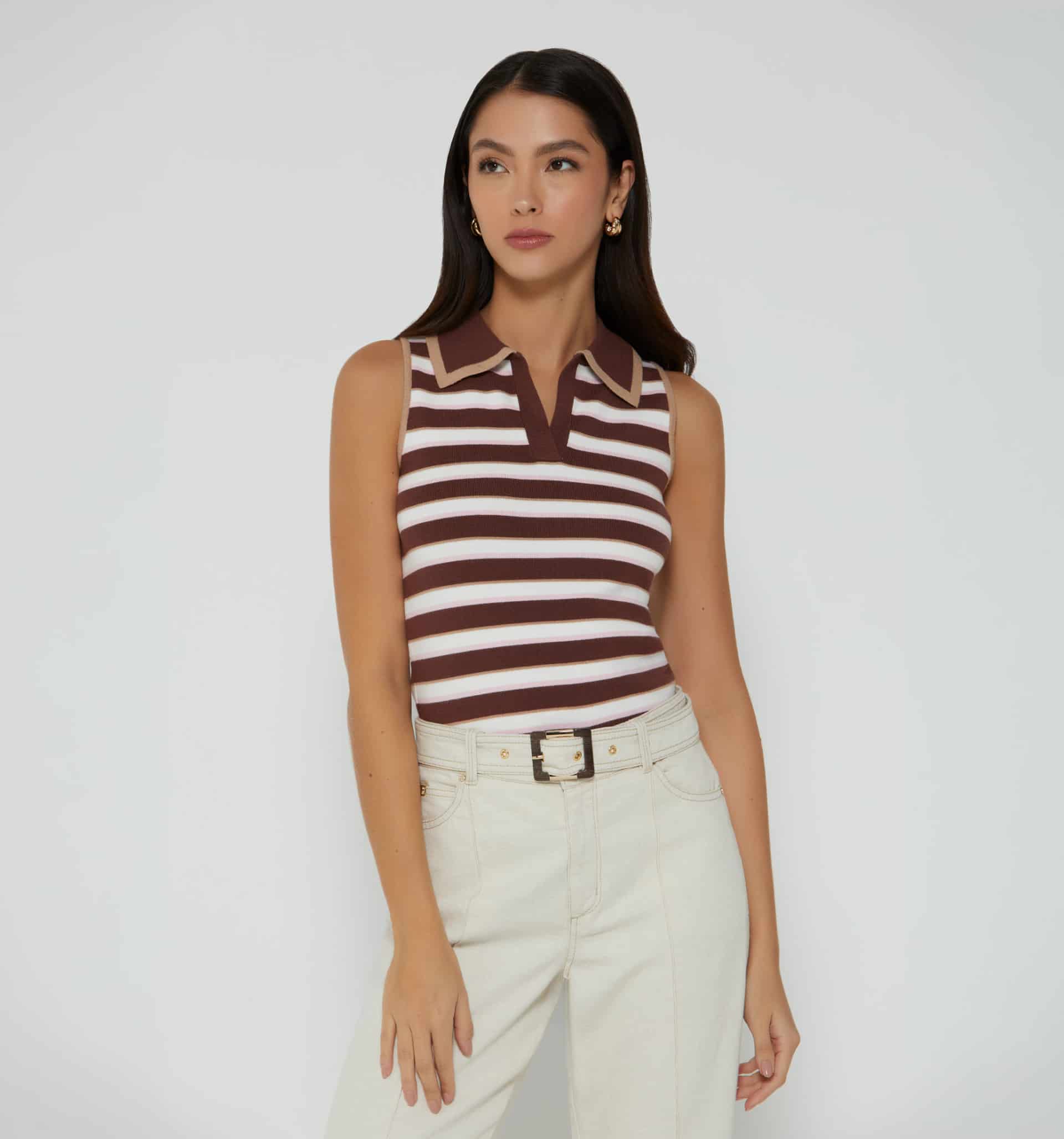 Blusa manga sisa con rayas - miniatura 6