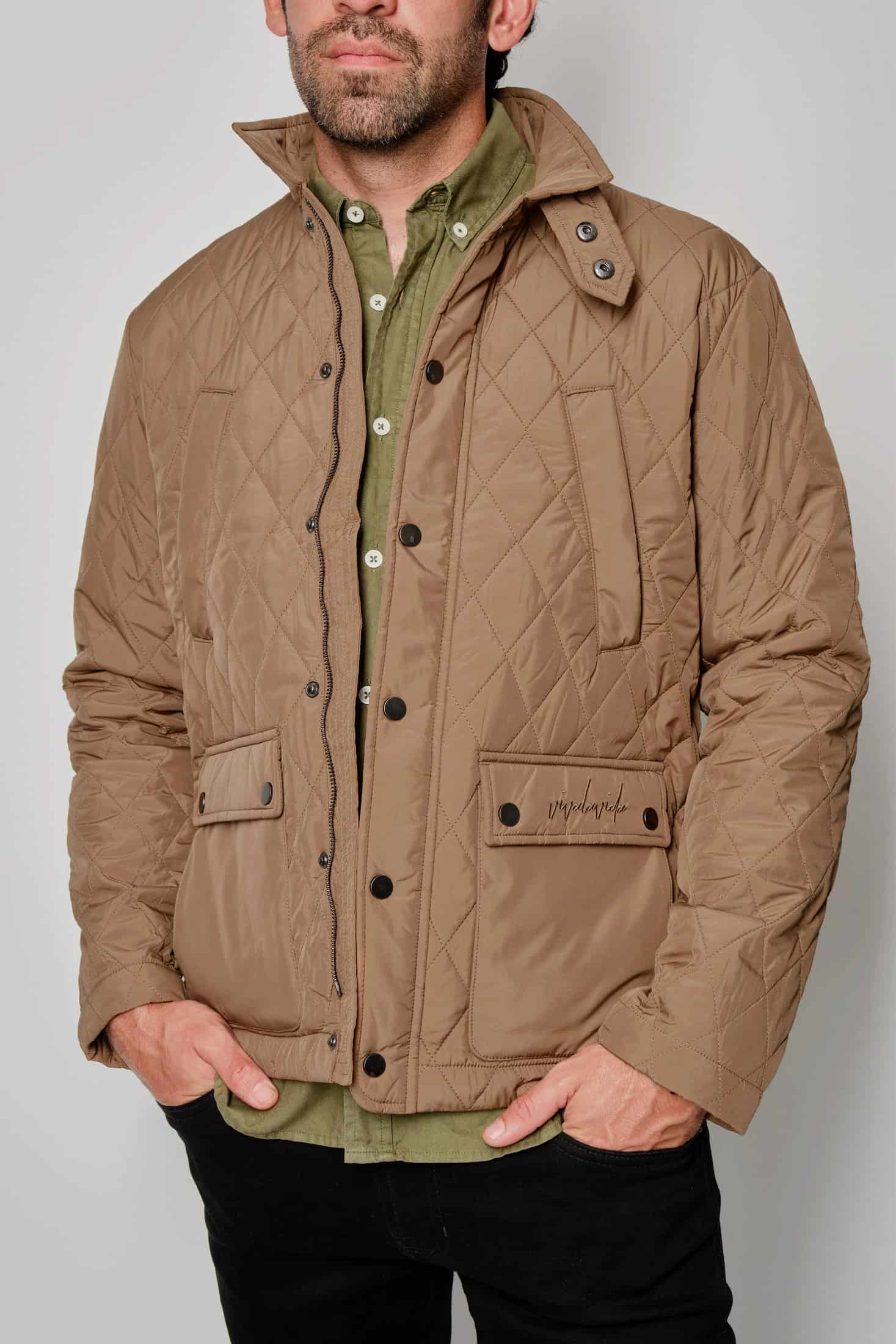 QUILTED JACKET MOCHA - miniatura 1