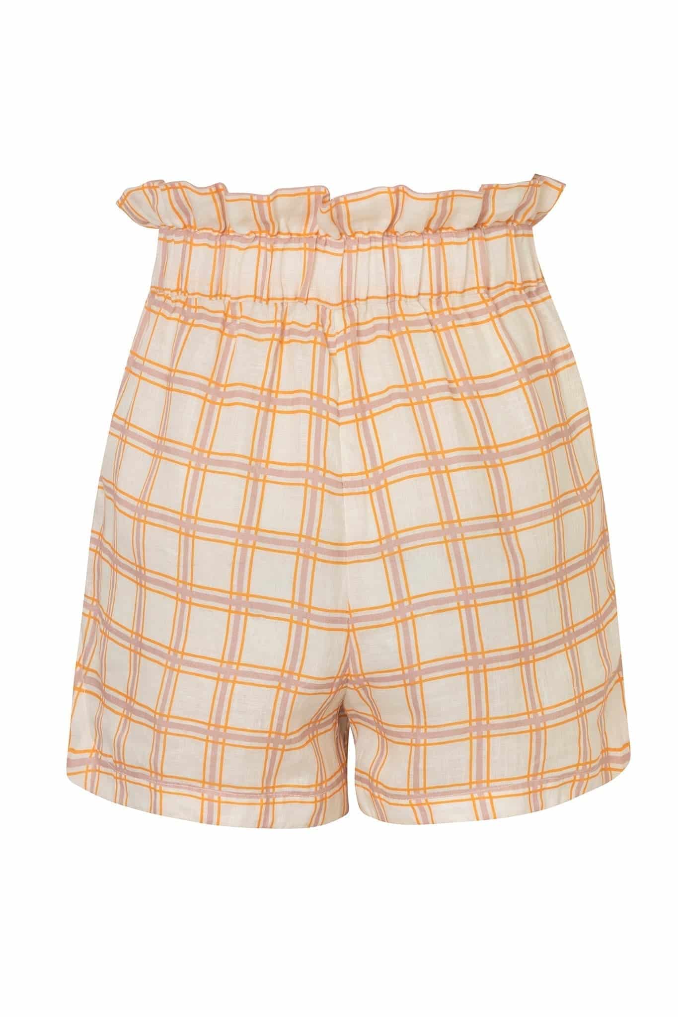 San Antonio Linen Short / Cream and Butter Scotch - miniatura 3