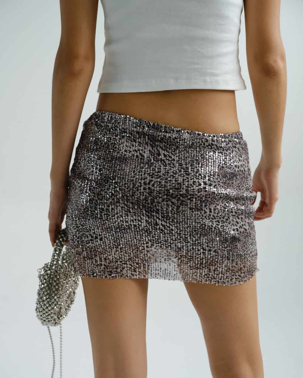 SEQUIN MINI SKIRT - miniatura 4