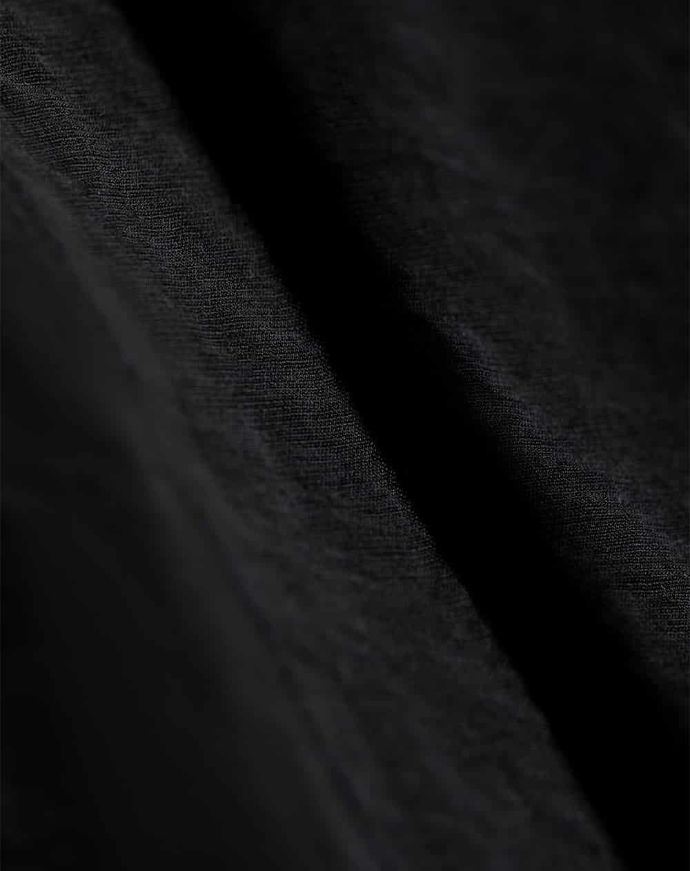 Camisa manga larga regular negra mujer - miniatura 6