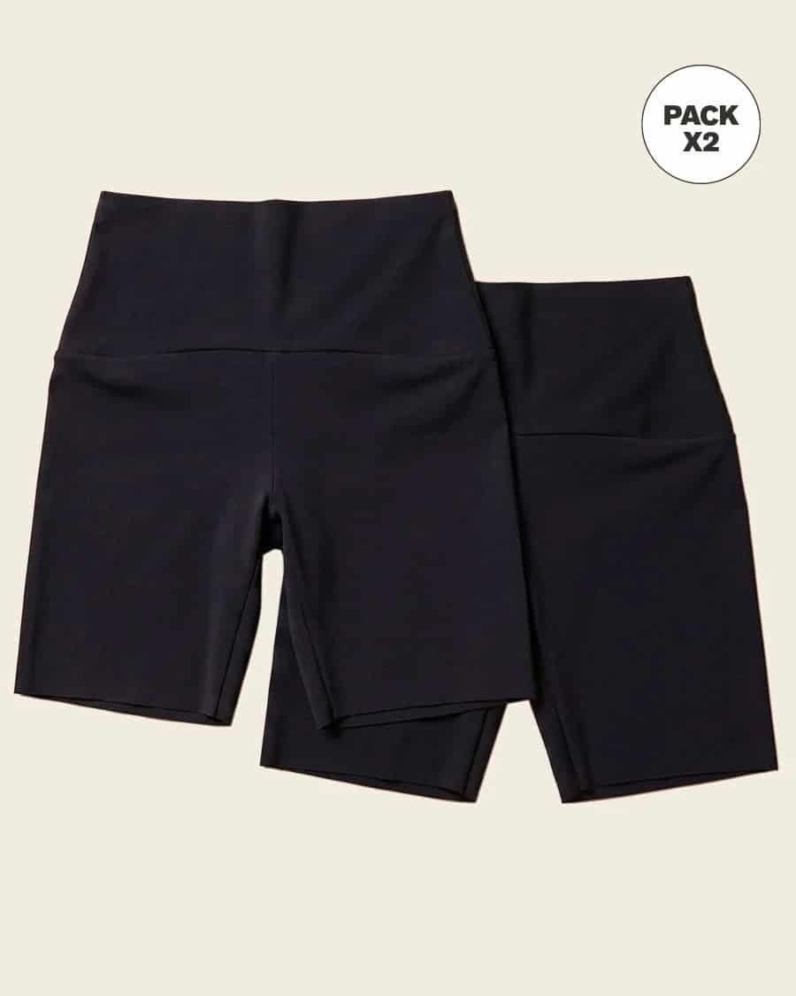 Paquete x 2 shorts de control moderado aspecto invisible con fajón antideslizante - miniatura 2