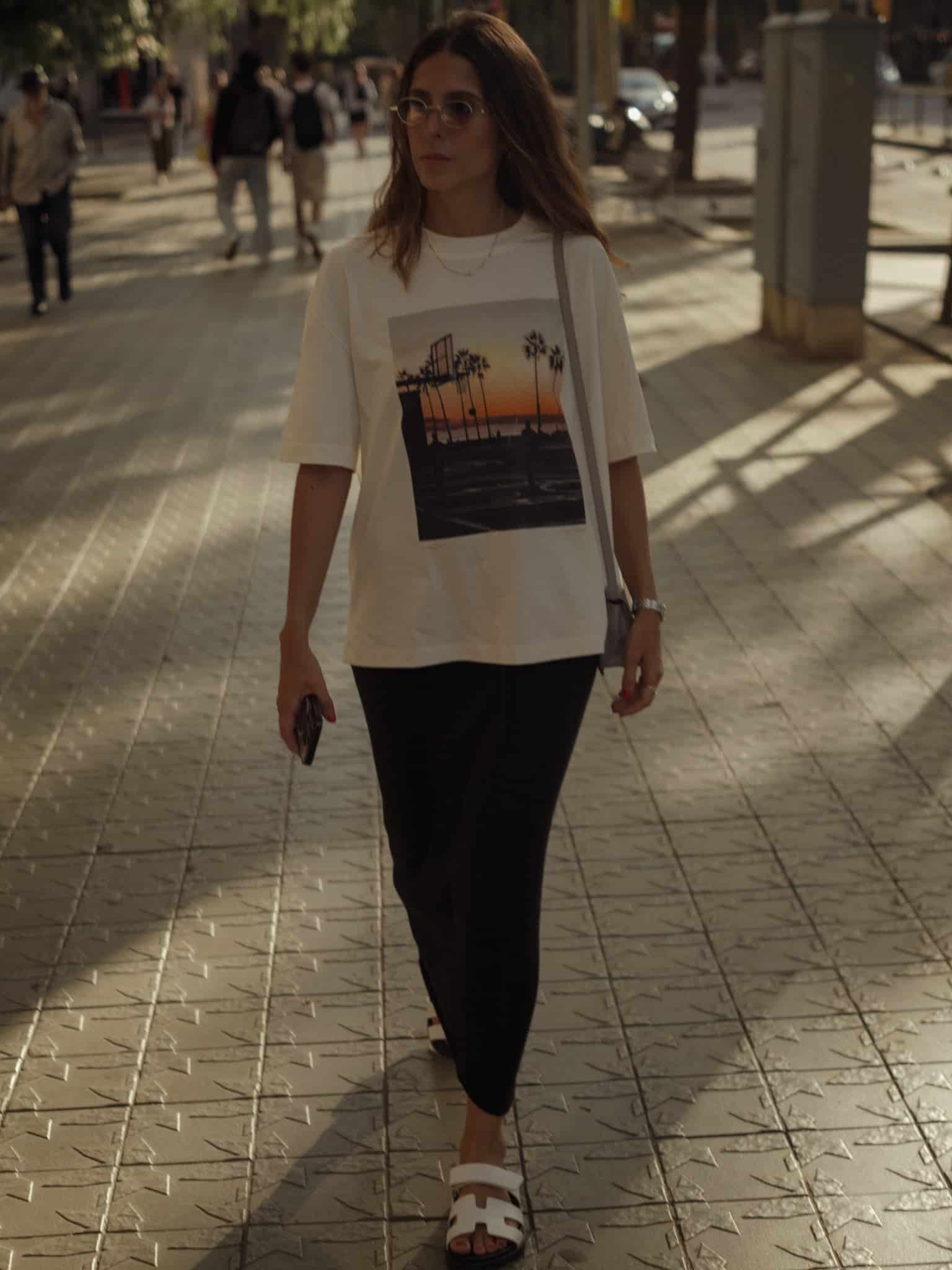 L.A. SUNSET PHOTOGRAPHY T-SHIRT - SOFT WHITE - miniatura 2