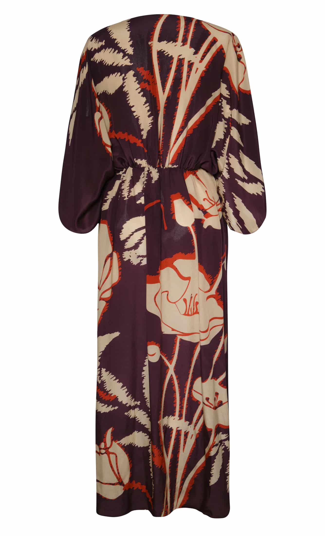 San Cipriano Crepe Chine Tunic / Purple Gladiolos - miniatura 4