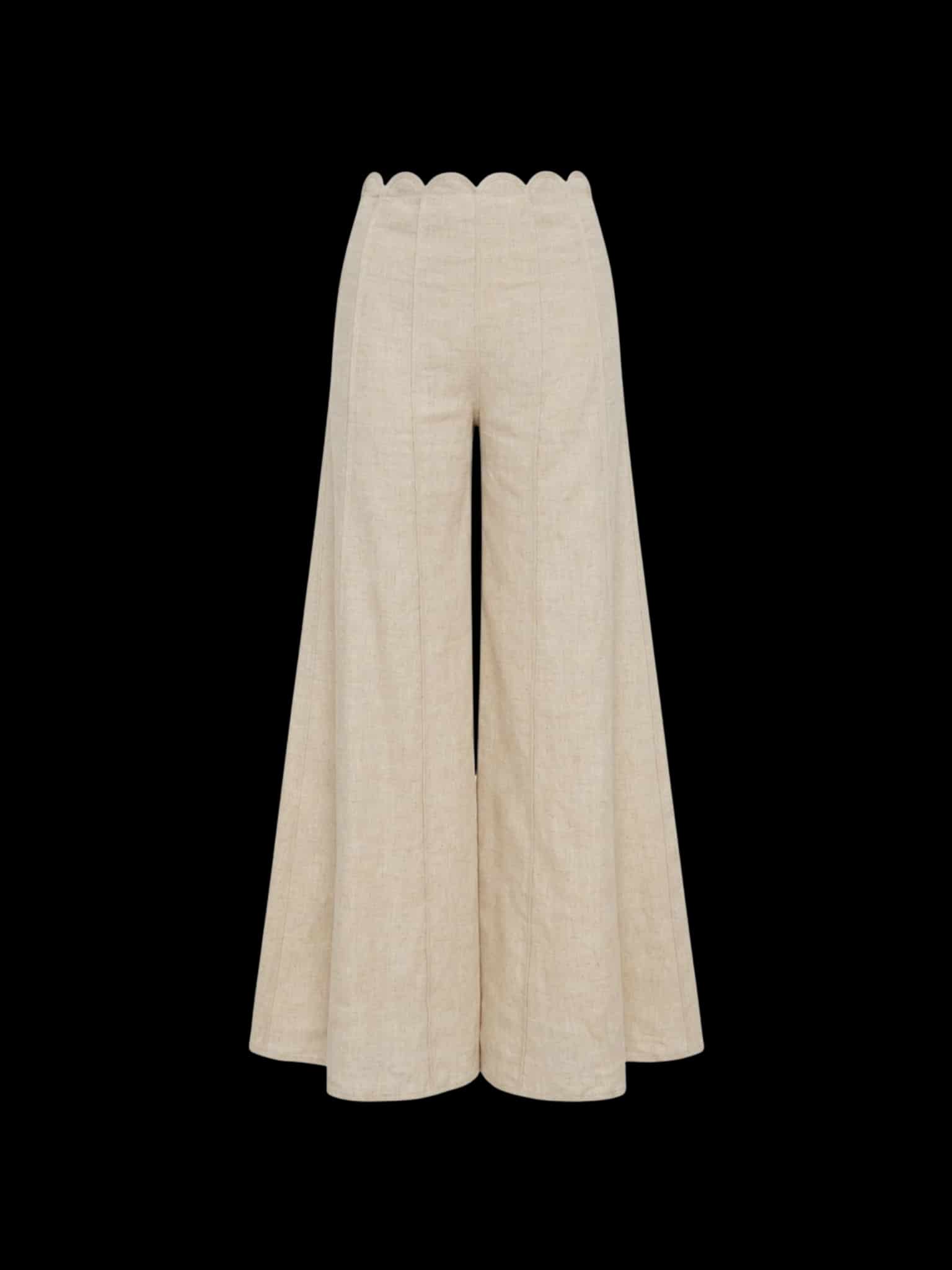 SARIAH PANT BEIGE MELANGE - miniatura 1