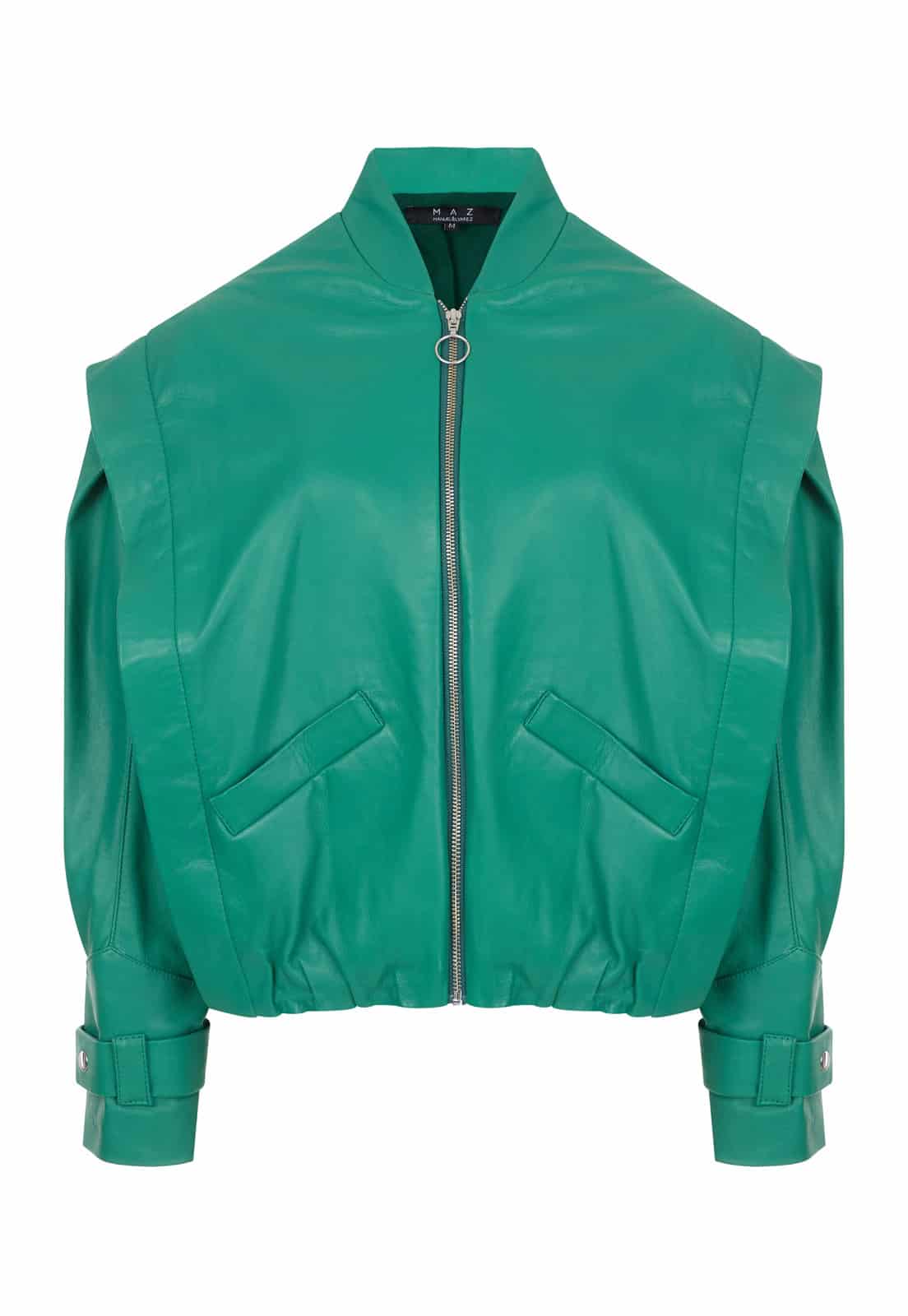 BOMBER LEATHER JACKET - miniatura 1