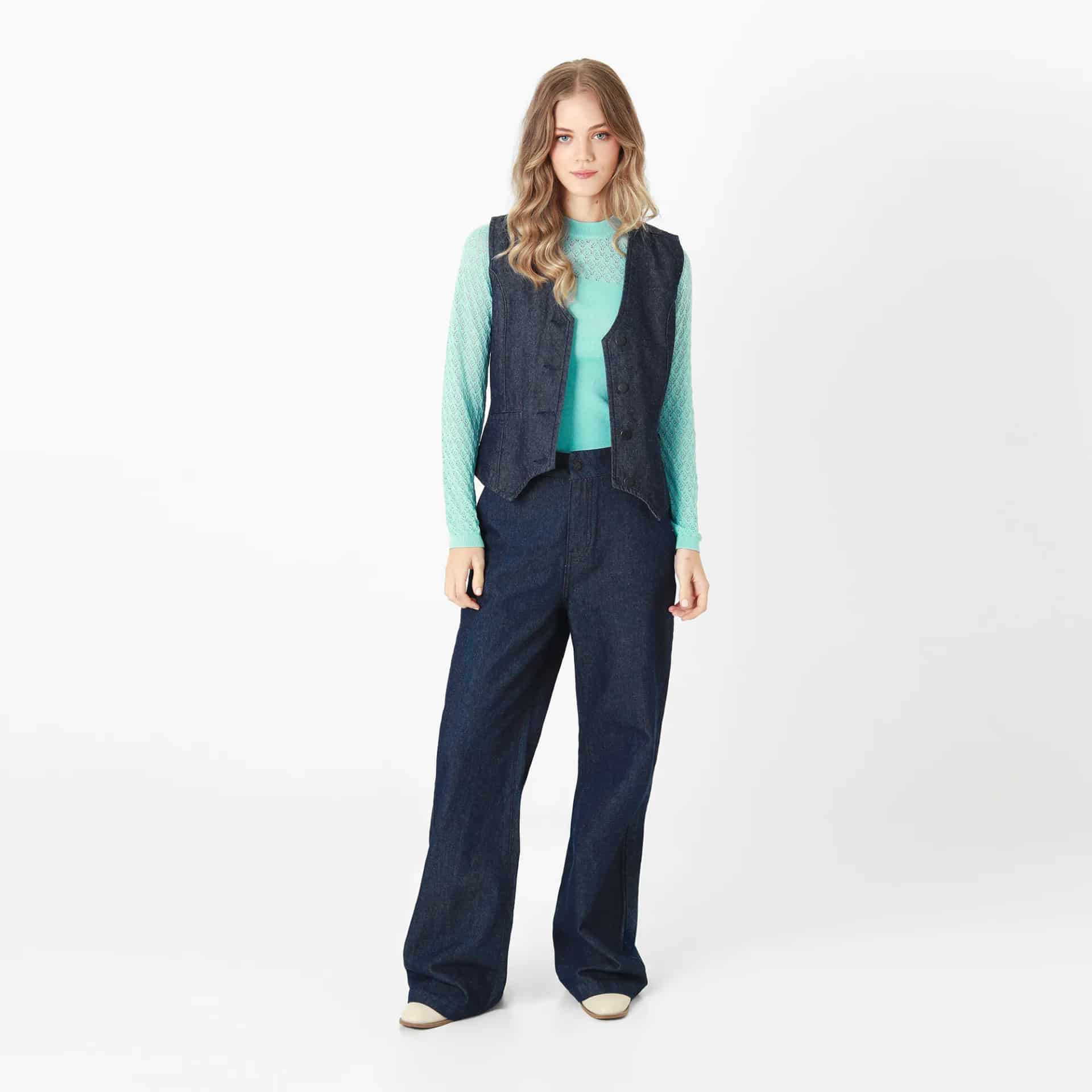 Pantalon Tiro Alto Bota Recta - miniatura 1