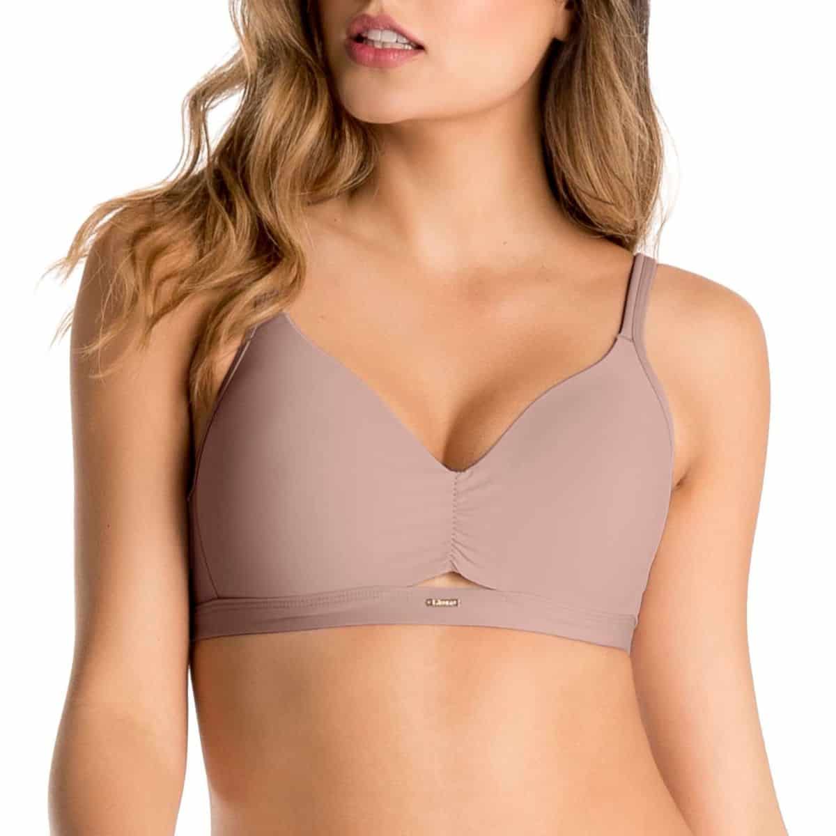 BRASIER TRIANGULAR CON RECOGIDO EN CENTRO - miniatura 3