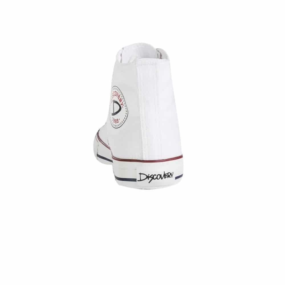 Tenis Urbanos Discovery Alto Blanco-Rojo Croydon Unisex - miniatura 3