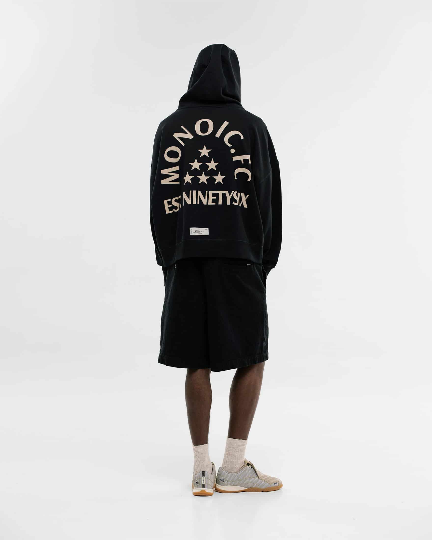 Hoodie Oversized MONOIC F.C - Negro Oscuro - miniatura 3