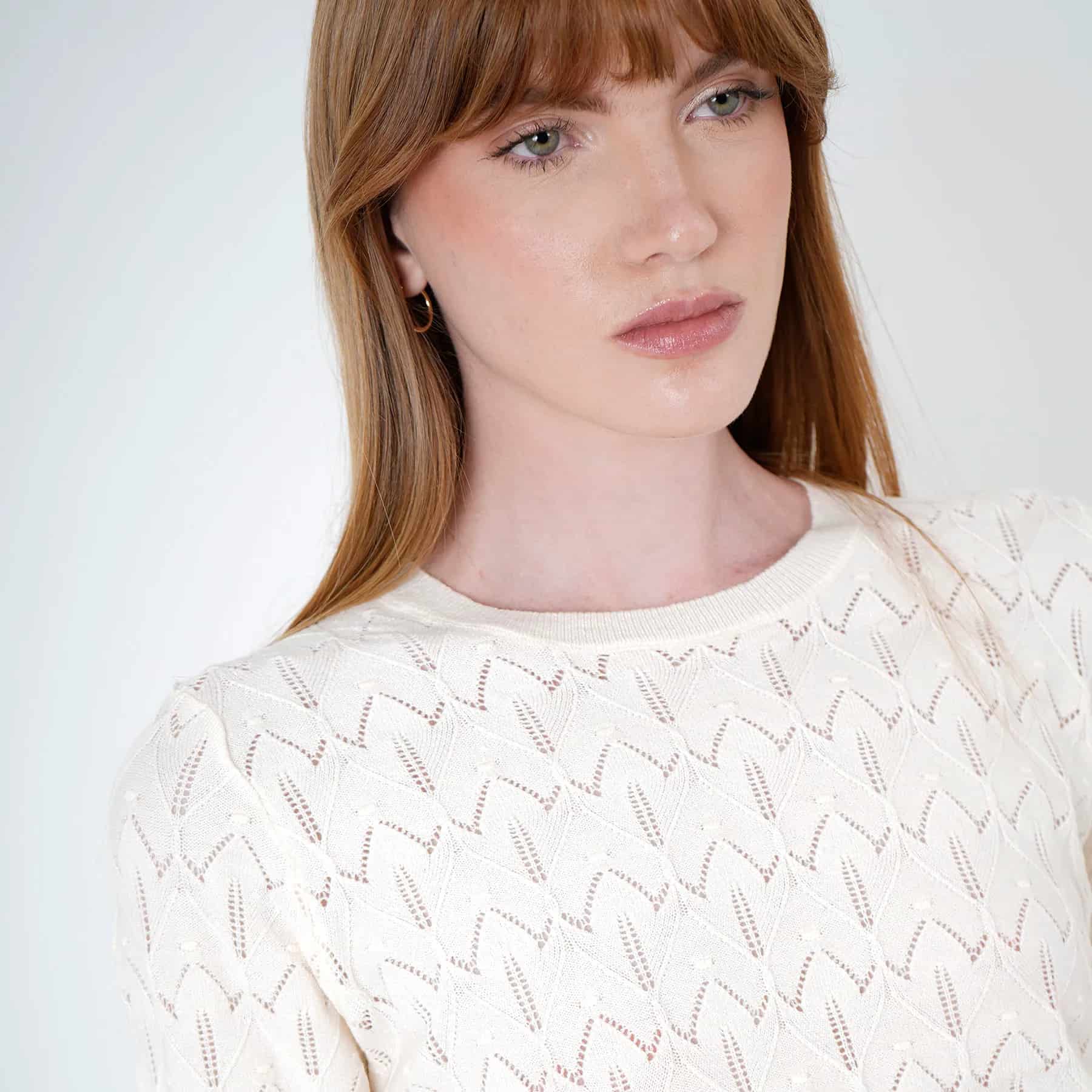 Sweater Cuello V Manga Larga - miniatura 1