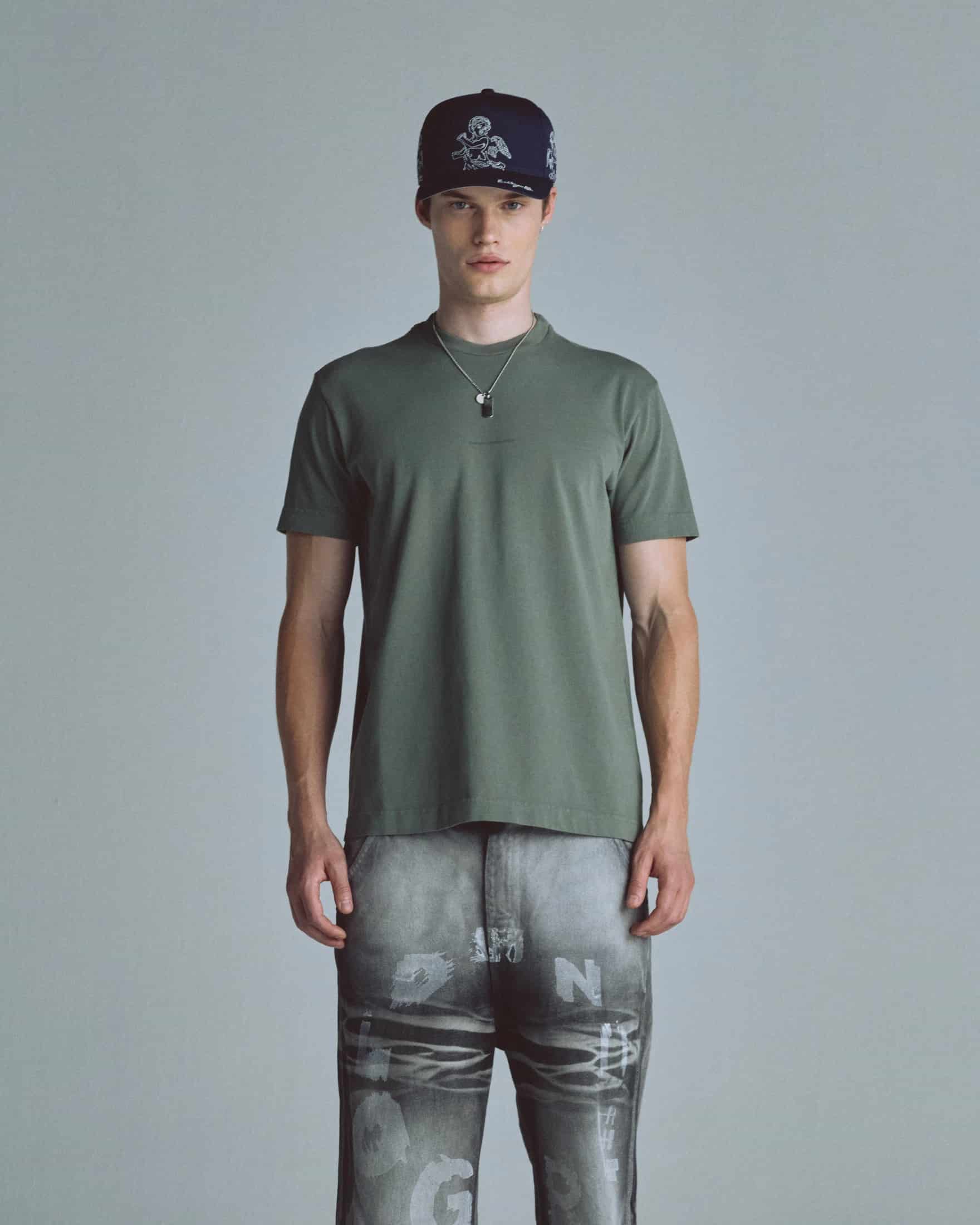 Basics Undergold Company Regular Fit Tshirt Olive Green - miniatura 2