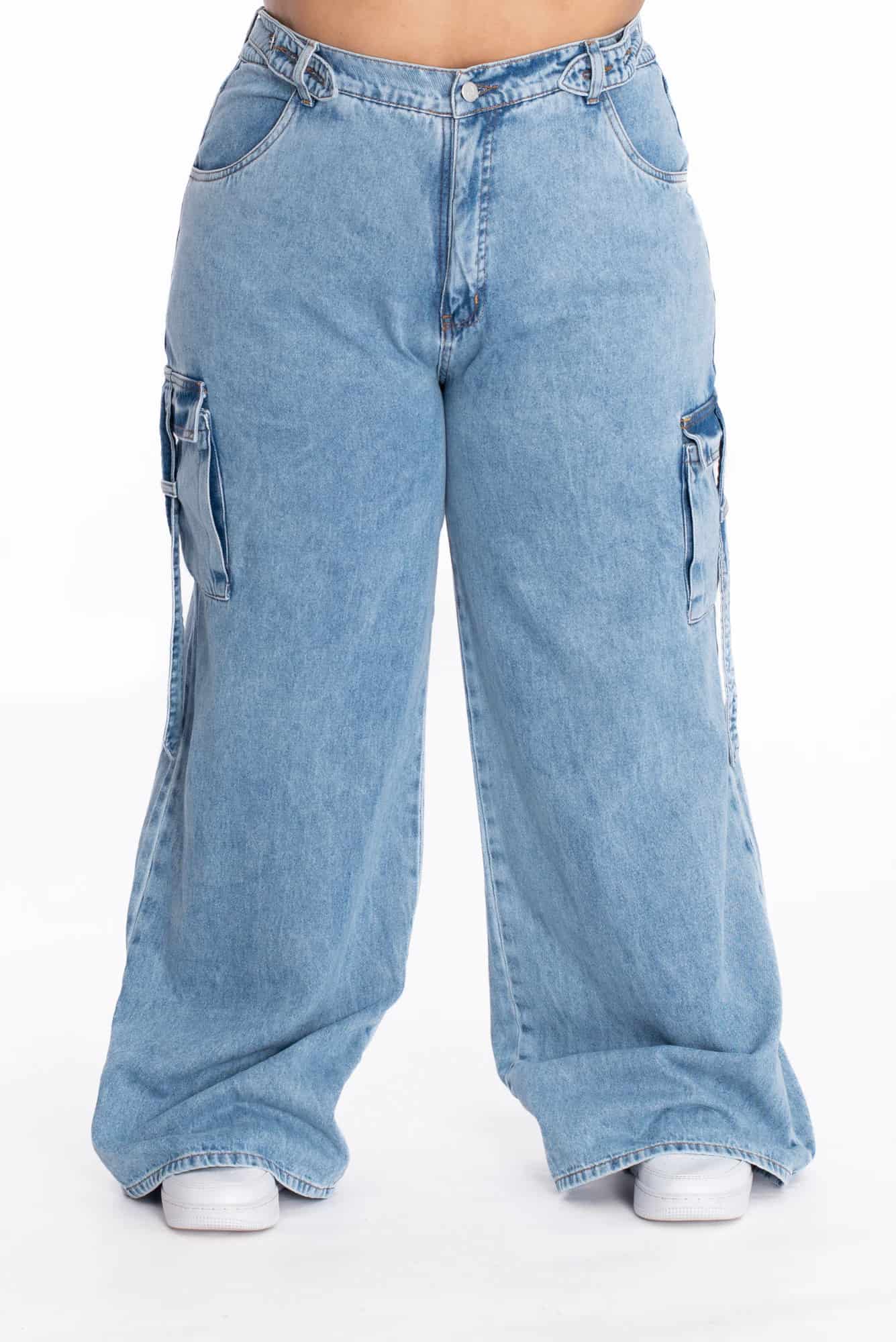 Jean Cargo Ajustable Azul Medio 370 - miniatura 20