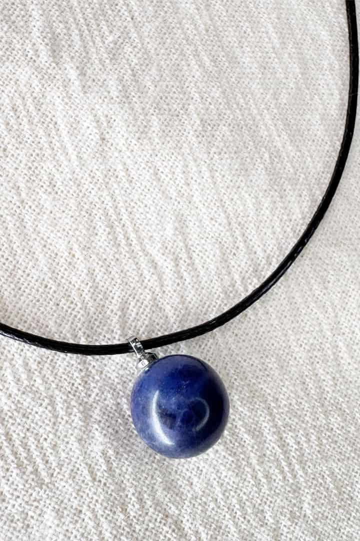 Collar cuerda lapislázuli - miniatura 3