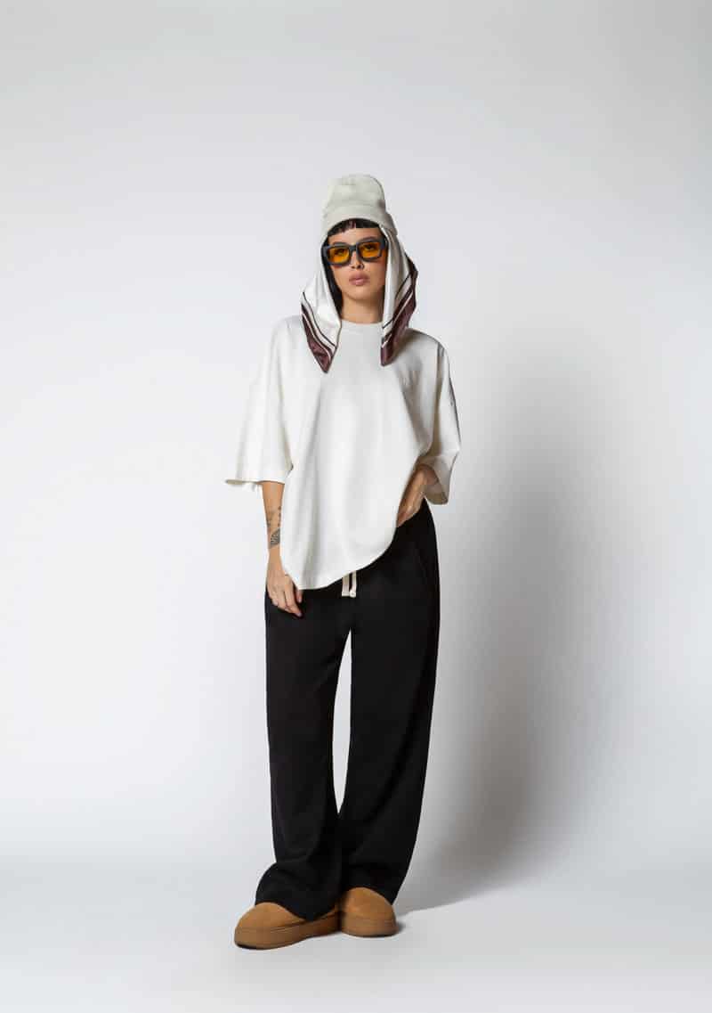 Dopamine cream box fit t-shirt - miniatura 3