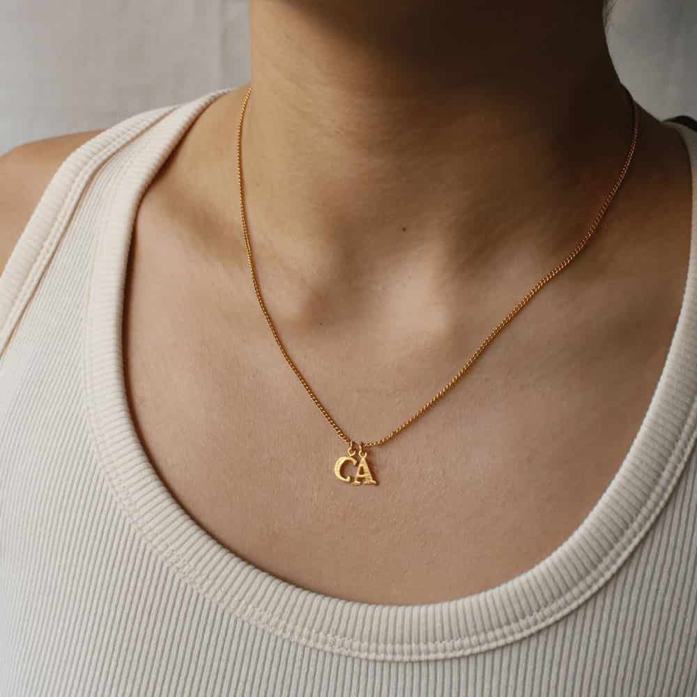 PreOrder Cadena 2 Letras Gold - miniatura 2