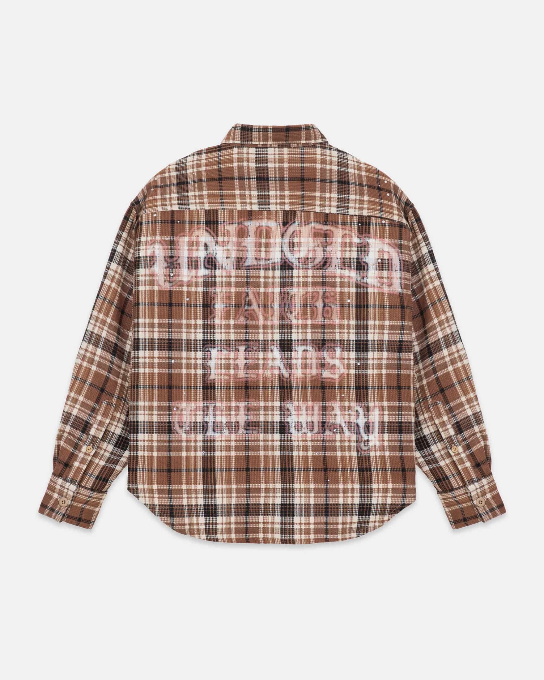 Act 1 Faith Flannel Shirt Plaid Brown - miniatura 3