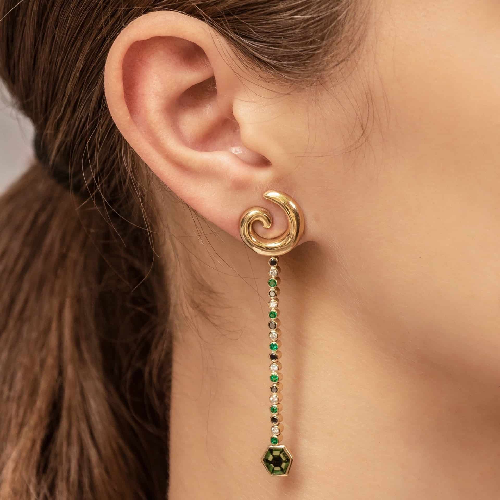 Aretes Snake Iris - miniatura 3