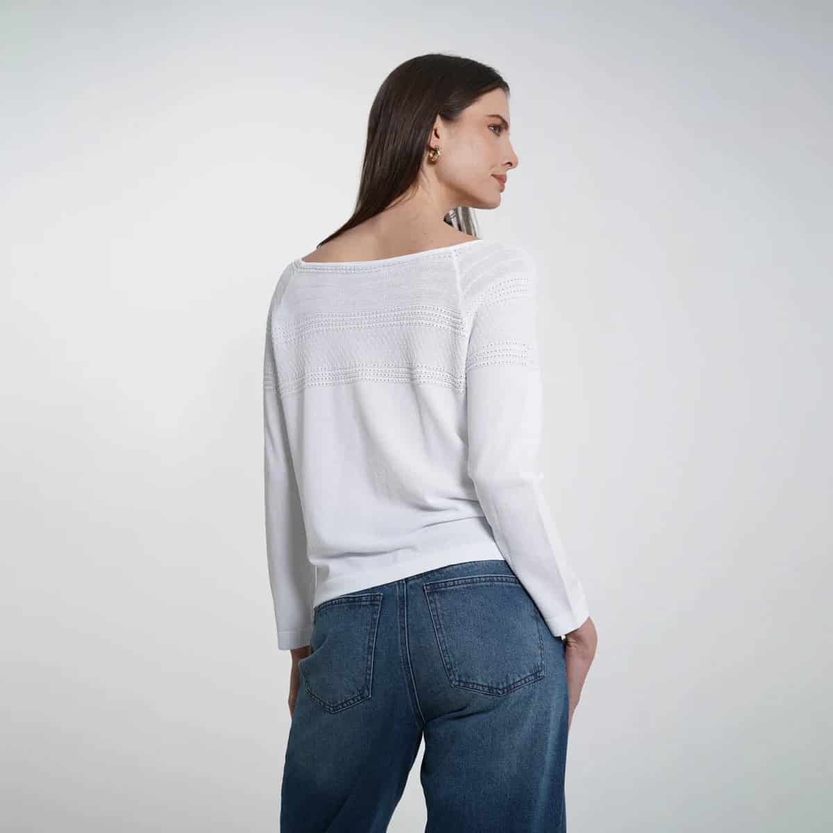 Sweater Cuello Redondo Manga Larga - miniatura 2