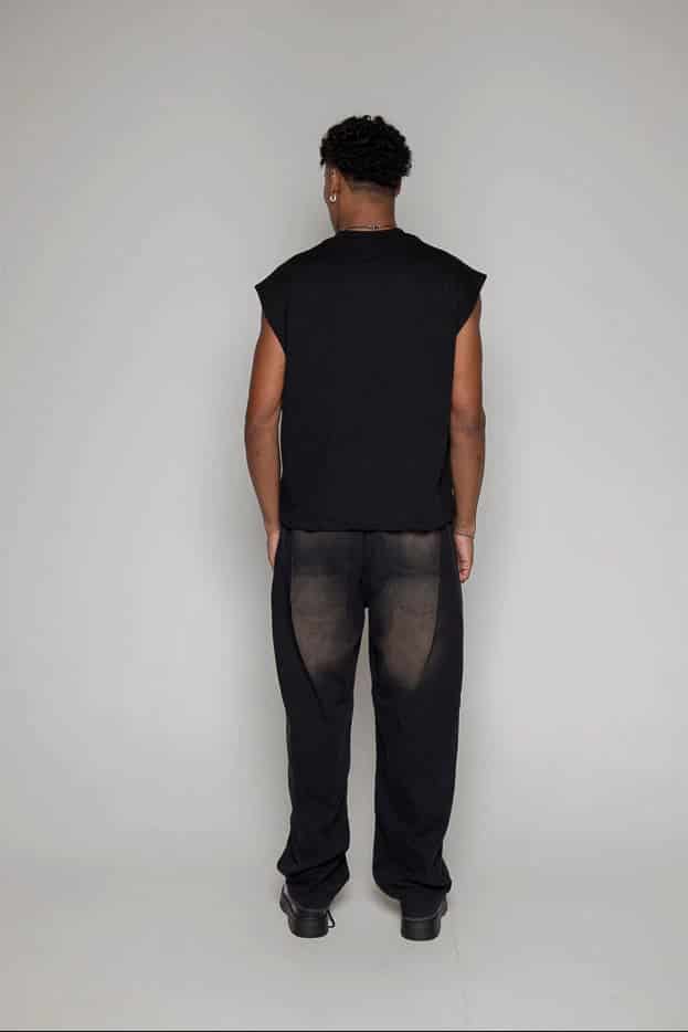 Baggy Courage Negro Desgastes - miniatura 5