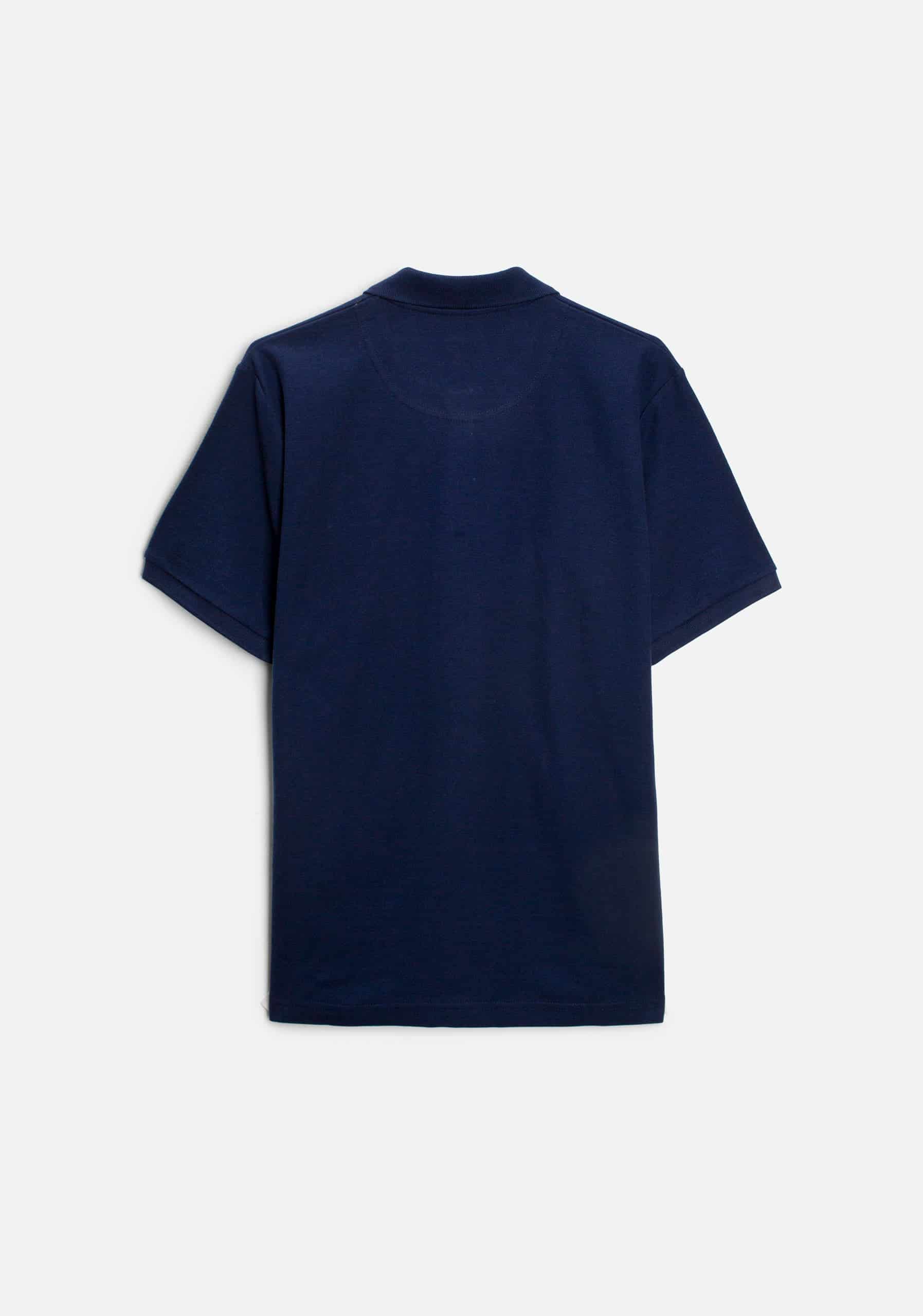 Camiseta Polo H Unicolor L-Ros Azul Osc - miniatura 3
