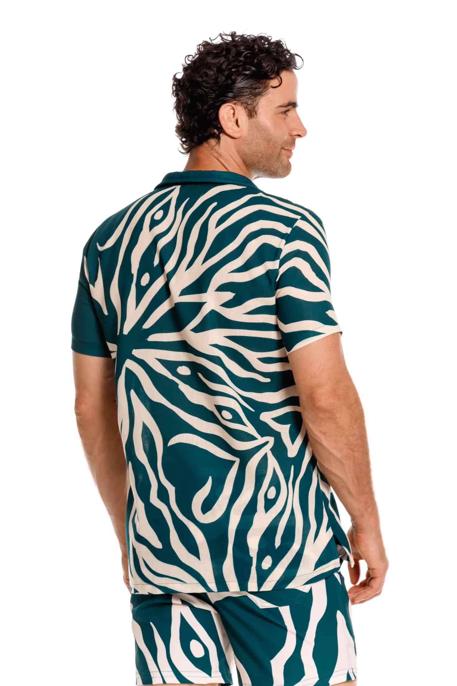 Camisa Hombre Coral Verde - miniatura 5