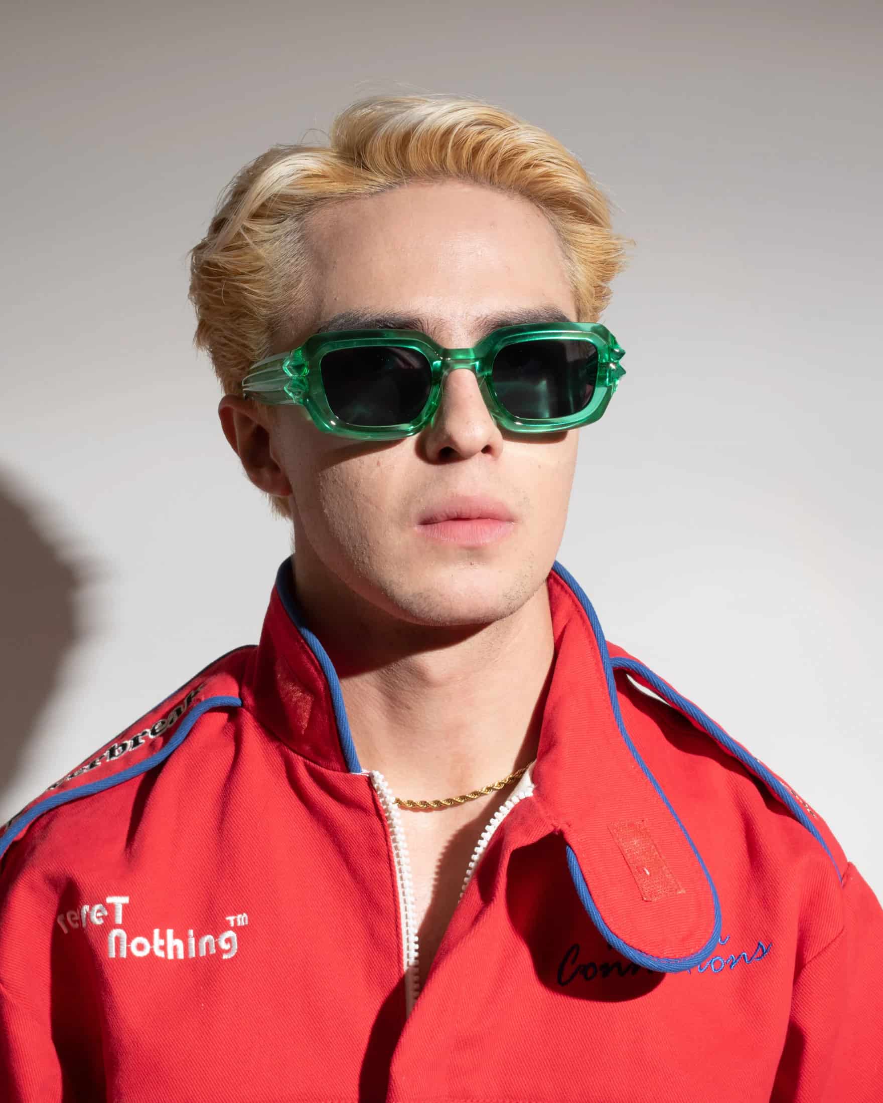 CRYSTAL SUNGLASSES/EMERALD GREEN - miniatura 6