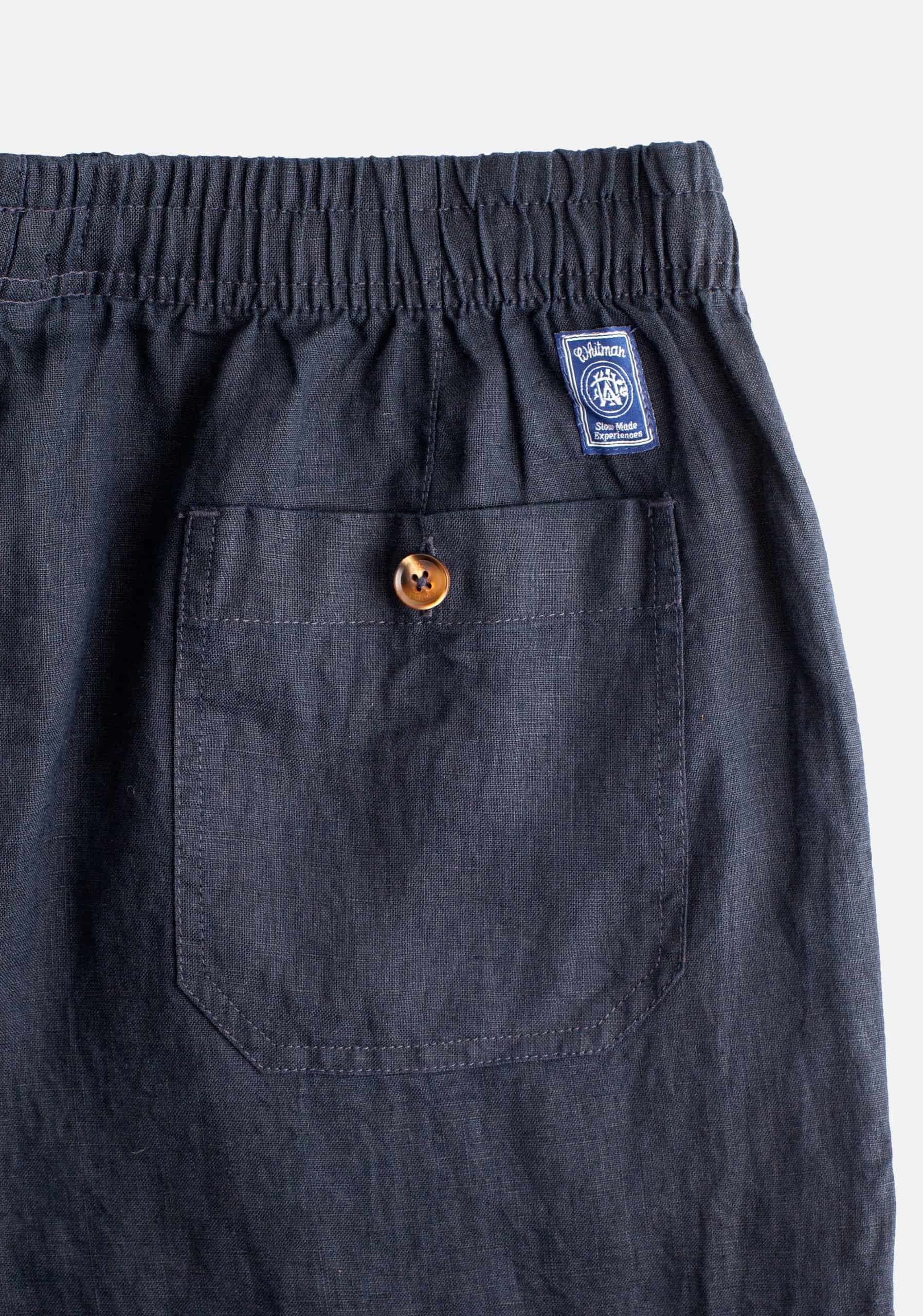 Pantalón H Hopkins Jogger Lino Azul Navy - miniatura 3