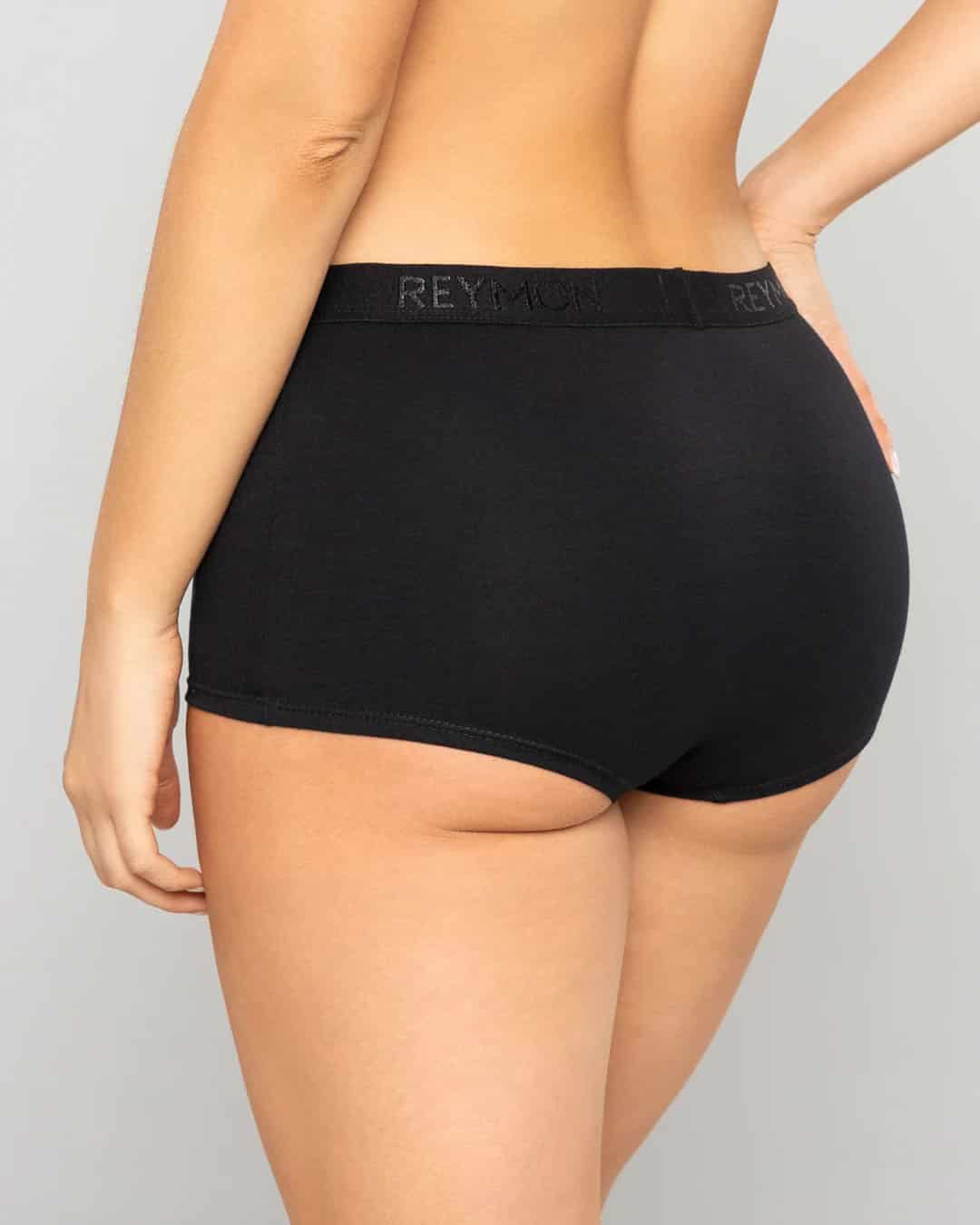 Boxer Femenino Tiro Alto en Algodón Estampado con Elástico Reymon Ref. 8010 - miniatura 3