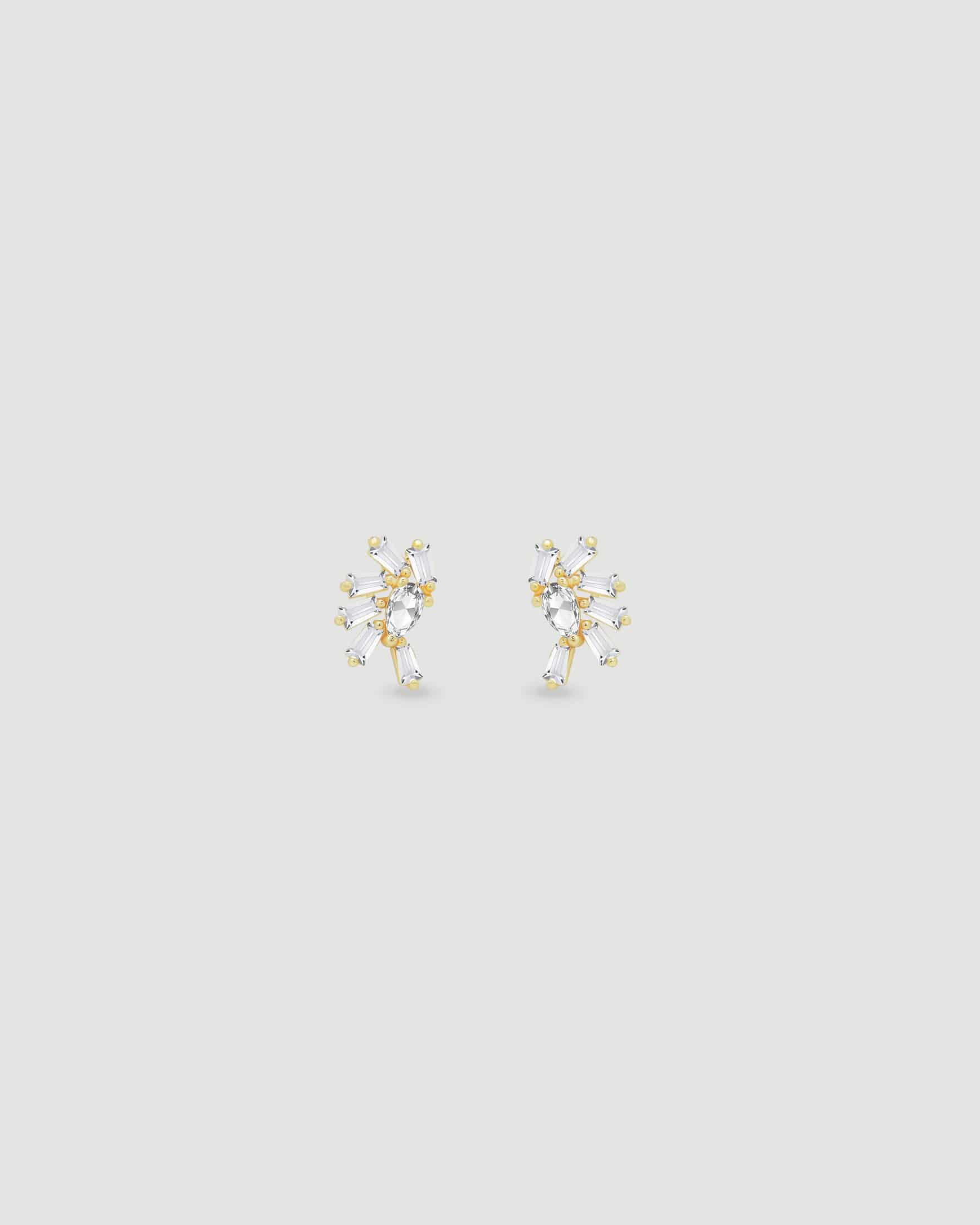 Aretes Abanico Cristal - miniatura 2