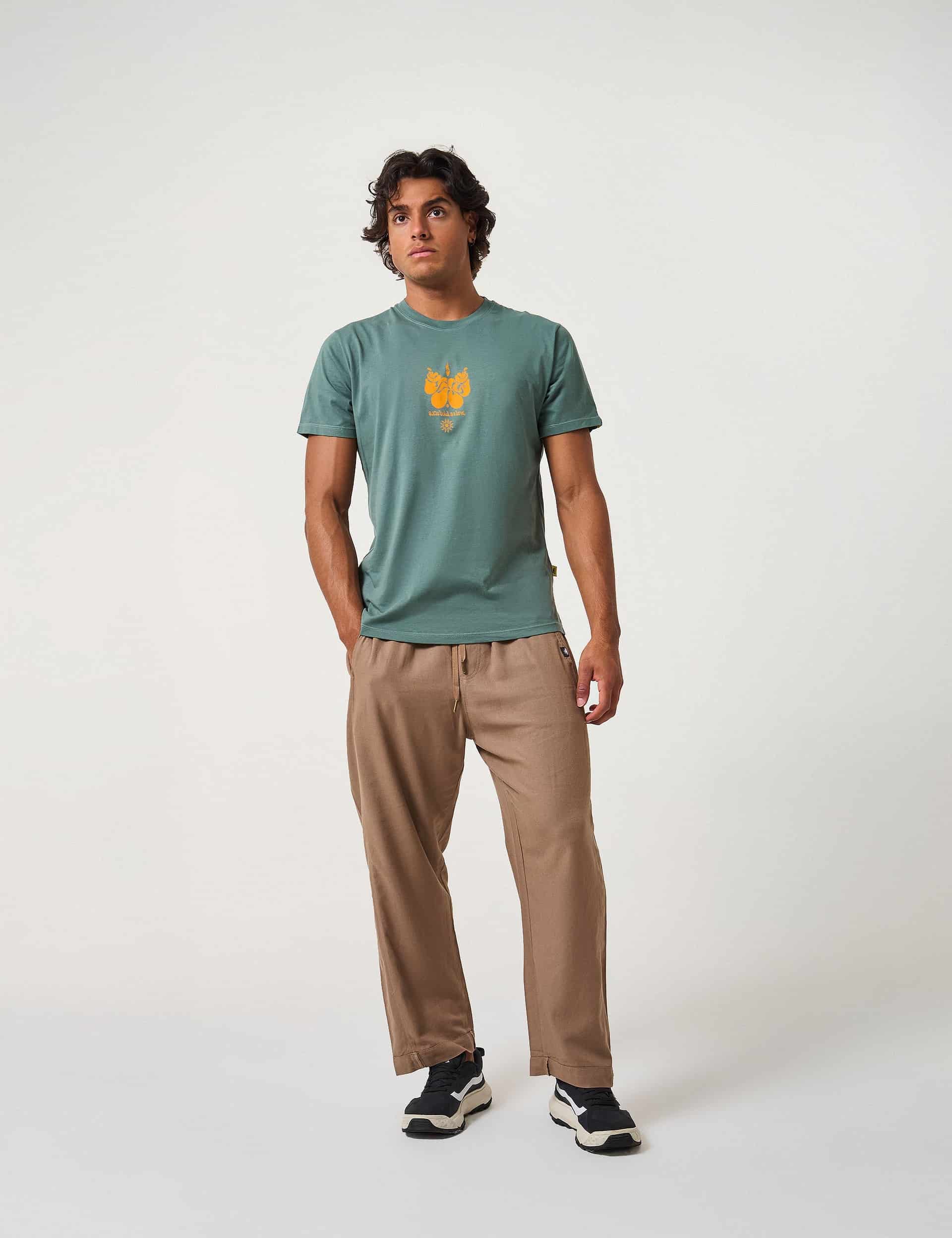 Camiseta Regular Fit Littler Wing verde pino Unisex - miniatura 2