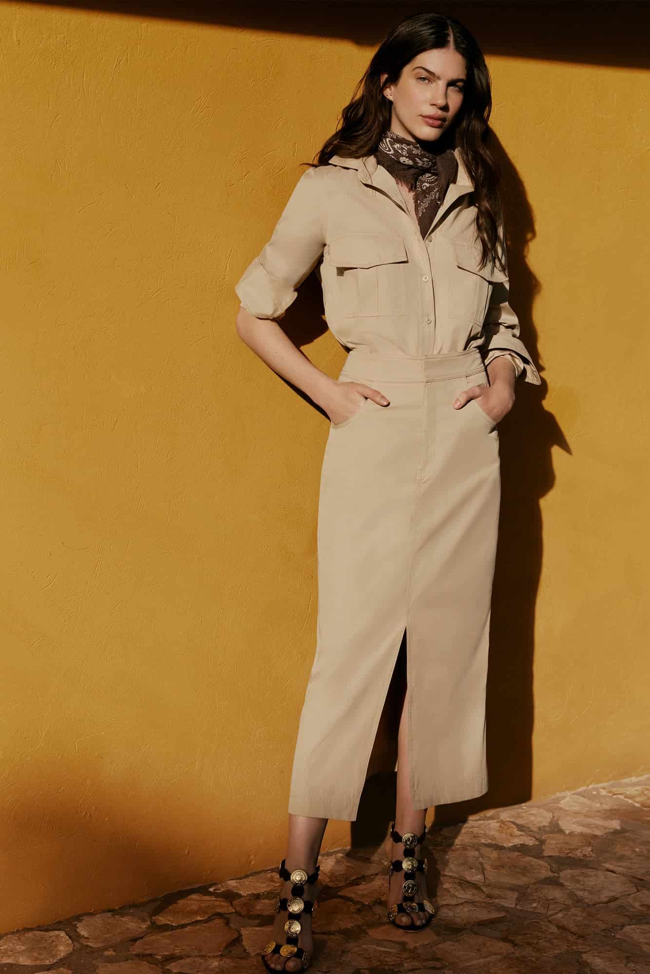 Falda Atena Khaki - miniatura 2