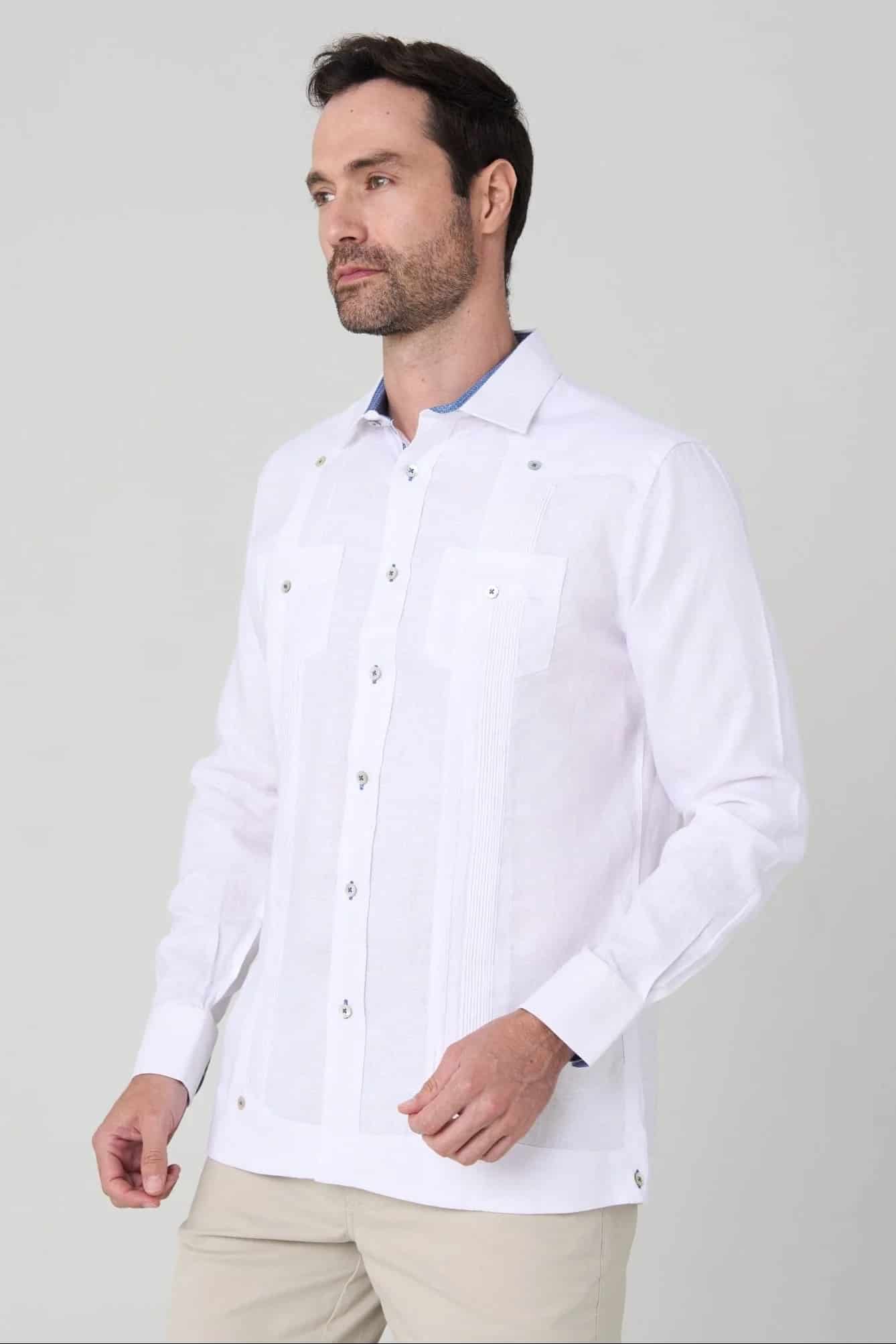 Guayabera presidencial Jon Sonen linen - miniatura 3