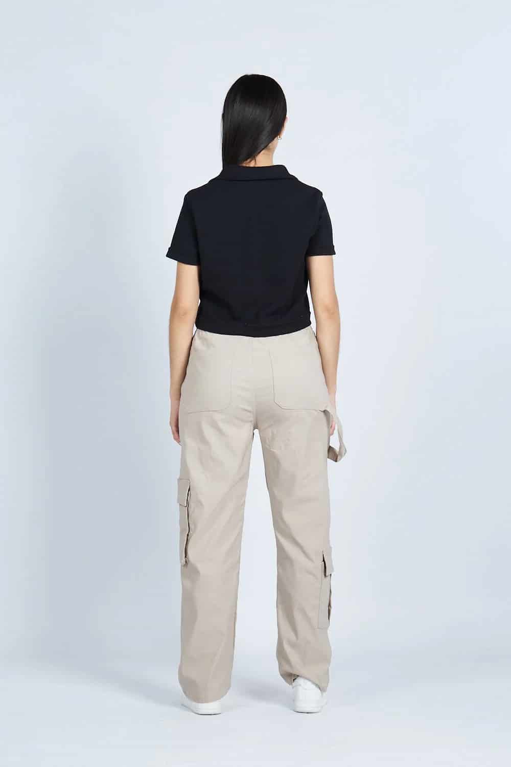 Lounge cropped Polo textura Negra | Drop 03 | - miniatura 3