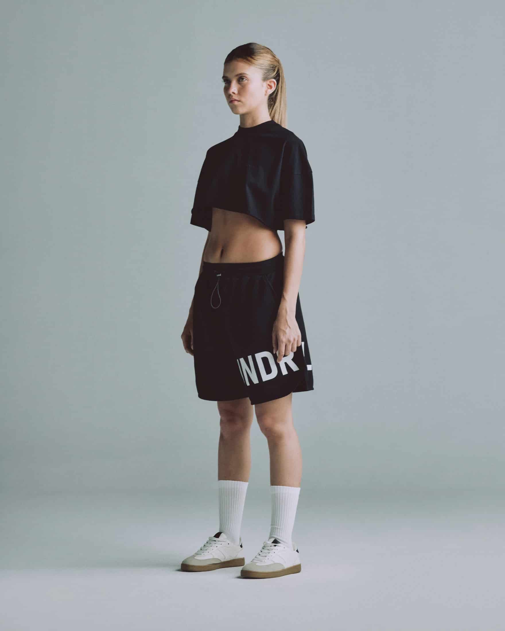 Line Logo Crop Top Black - miniatura 4