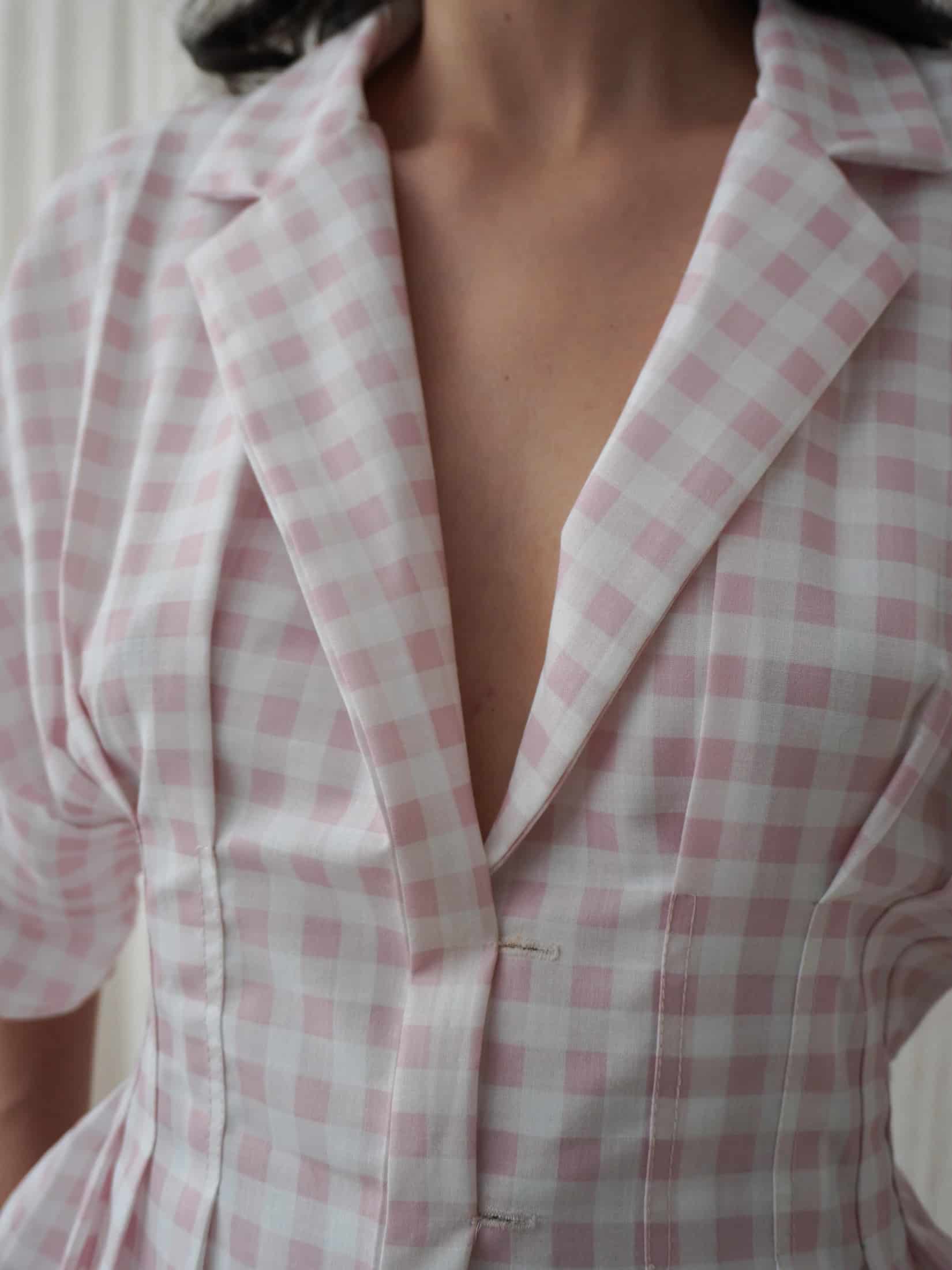 Camisera Gaviota Cuadros Rosado - miniatura 1