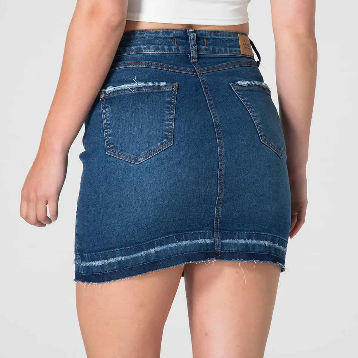 Falda Denim Corta Tego - miniatura 4