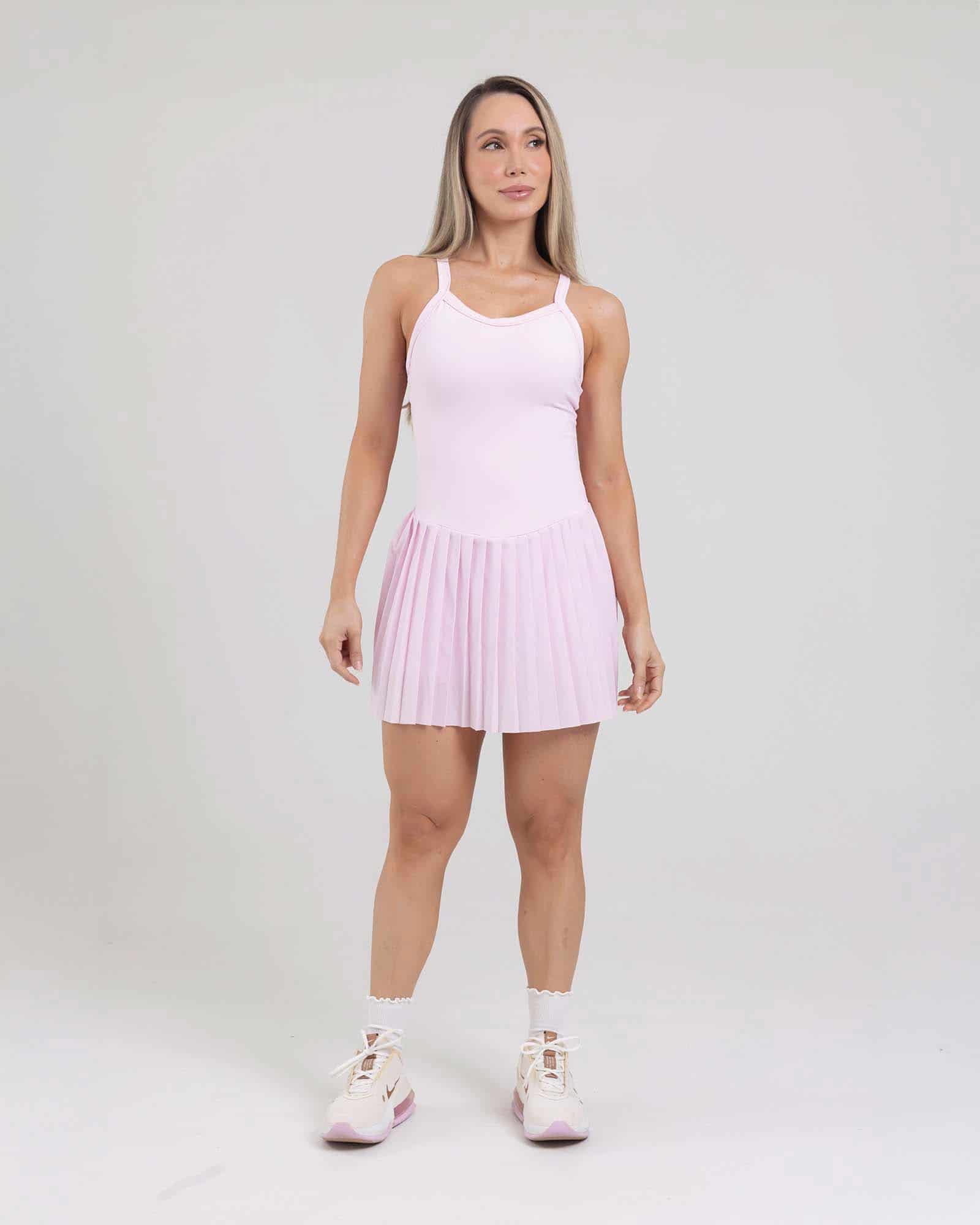 Enterizo falda court glow rosado tropi FIBER - miniatura 1